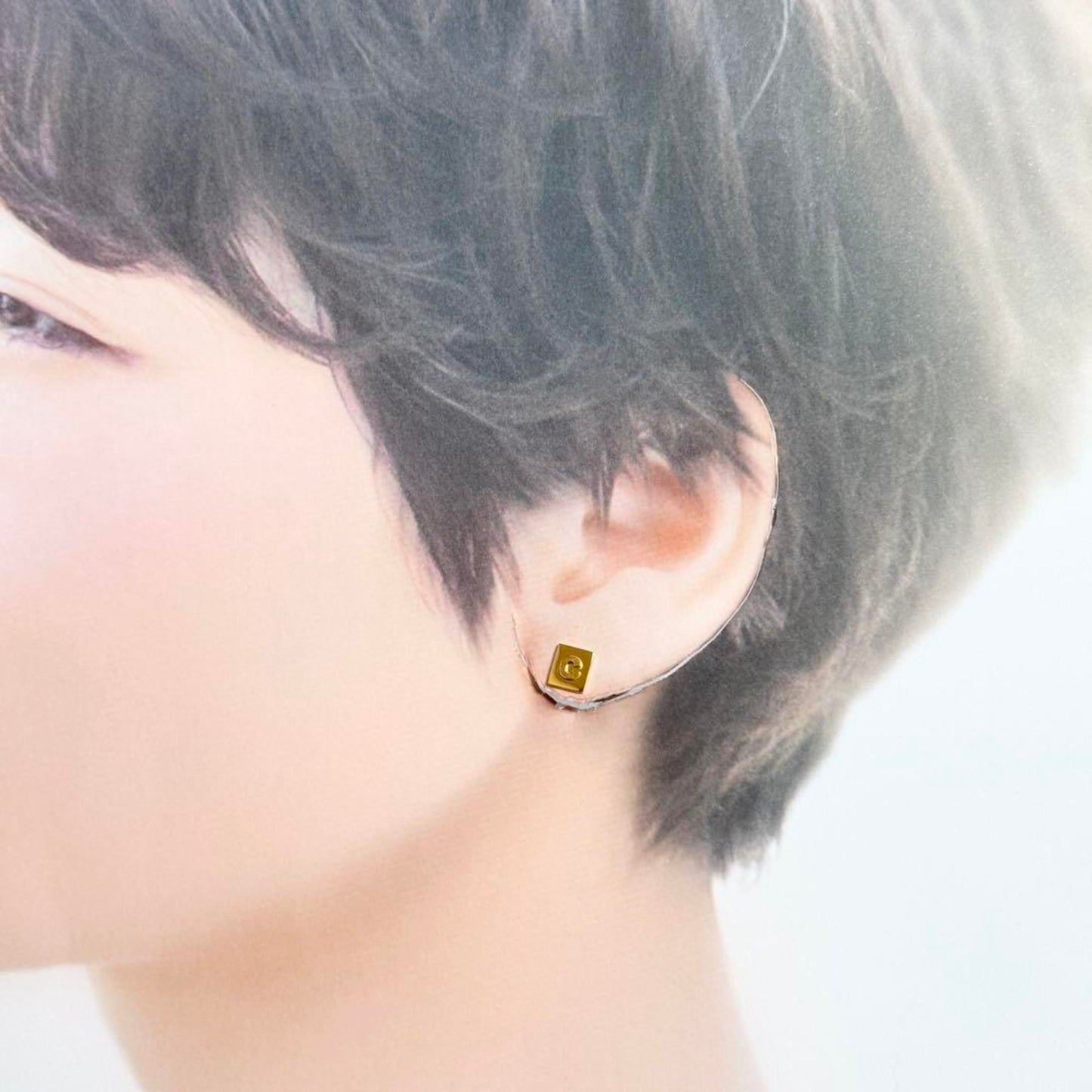 Celine Women's Asymmetrical Earrings C Logo Anchor