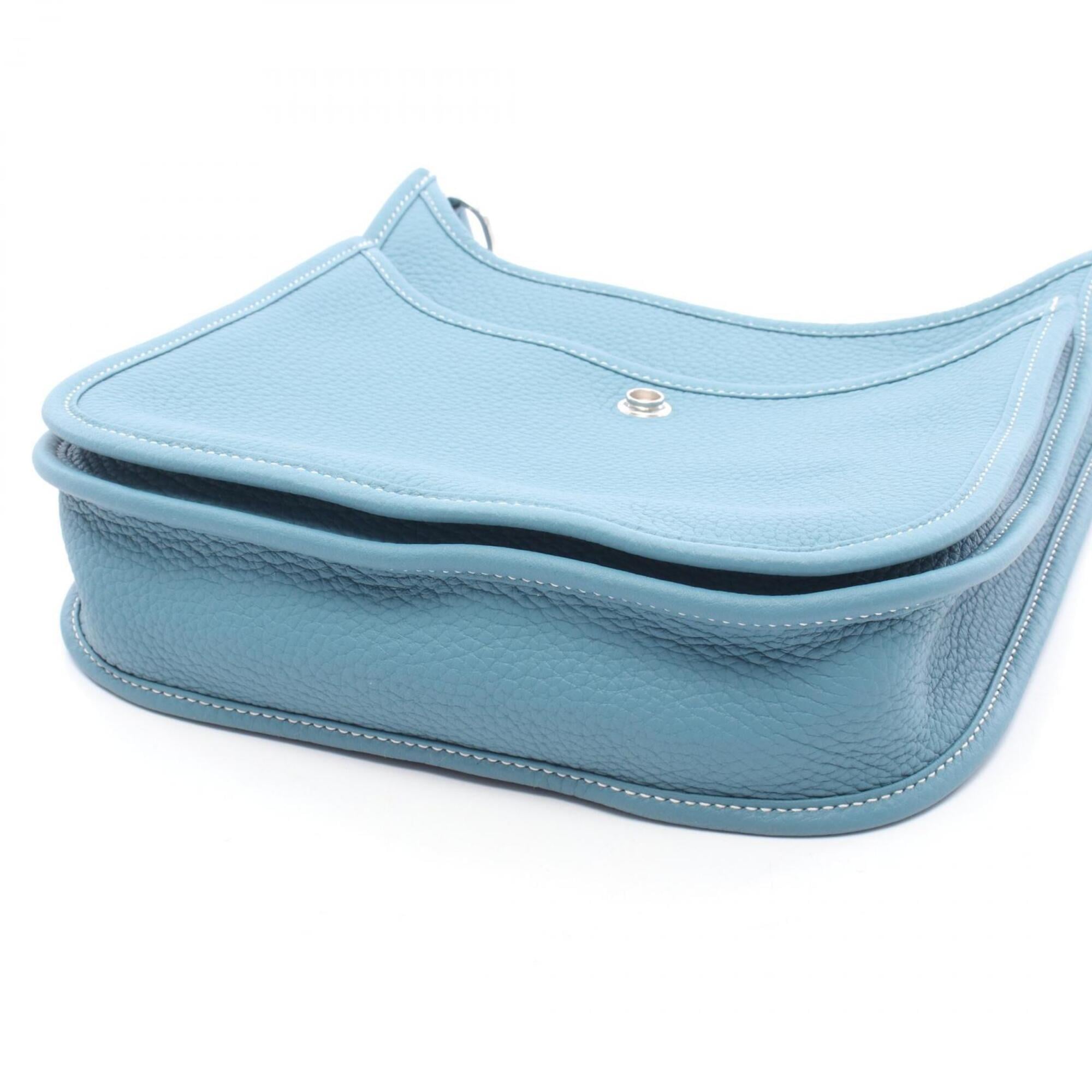 Hermes Evelyne 23 New Blue Jean Shoulder Bag/Handbag, Taurillon Clemence Leather, Women's — New - Store Return