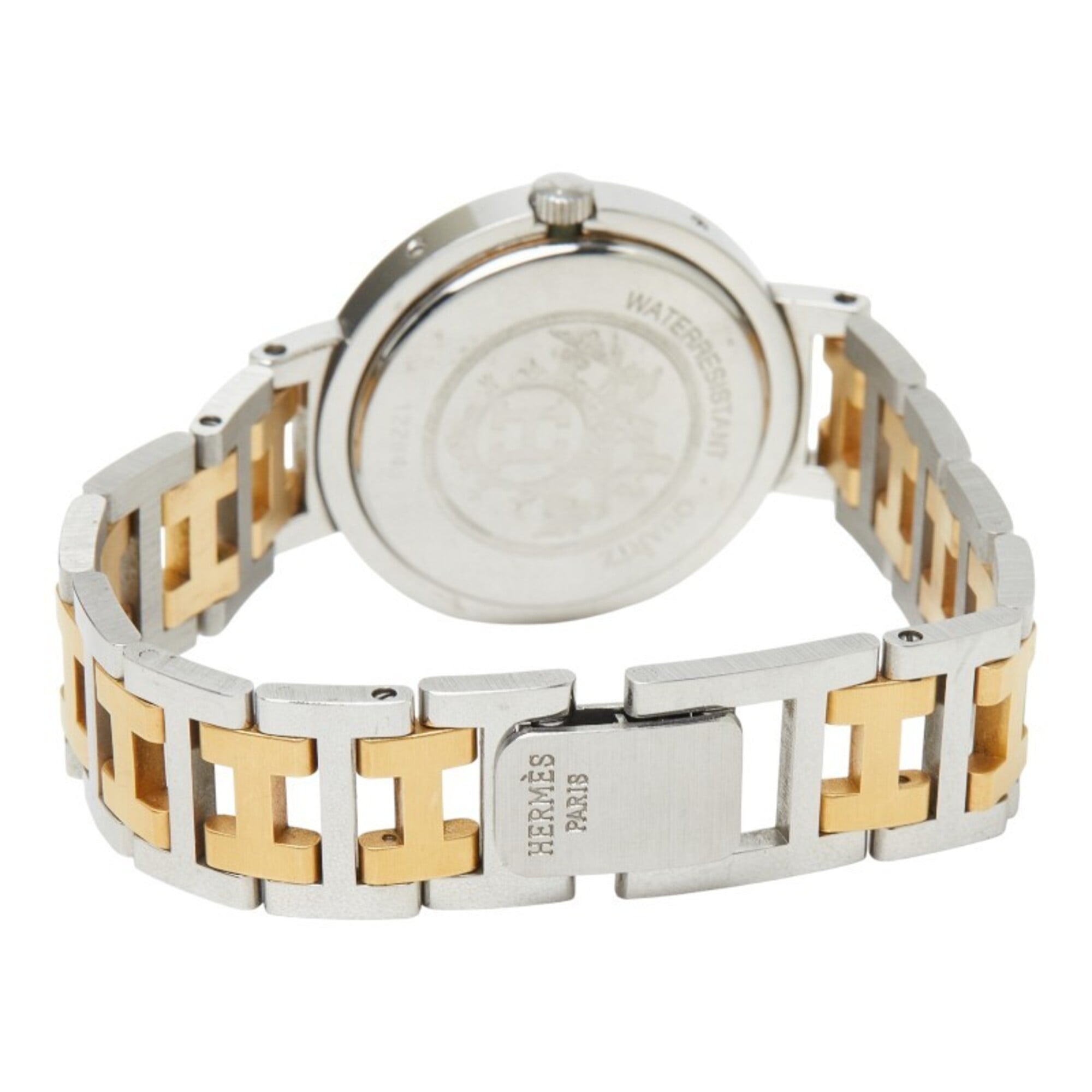 Hermes Clipper Watch CL3.440 Quartz Beige Dial Stainless Steel Men's HERMES — Good