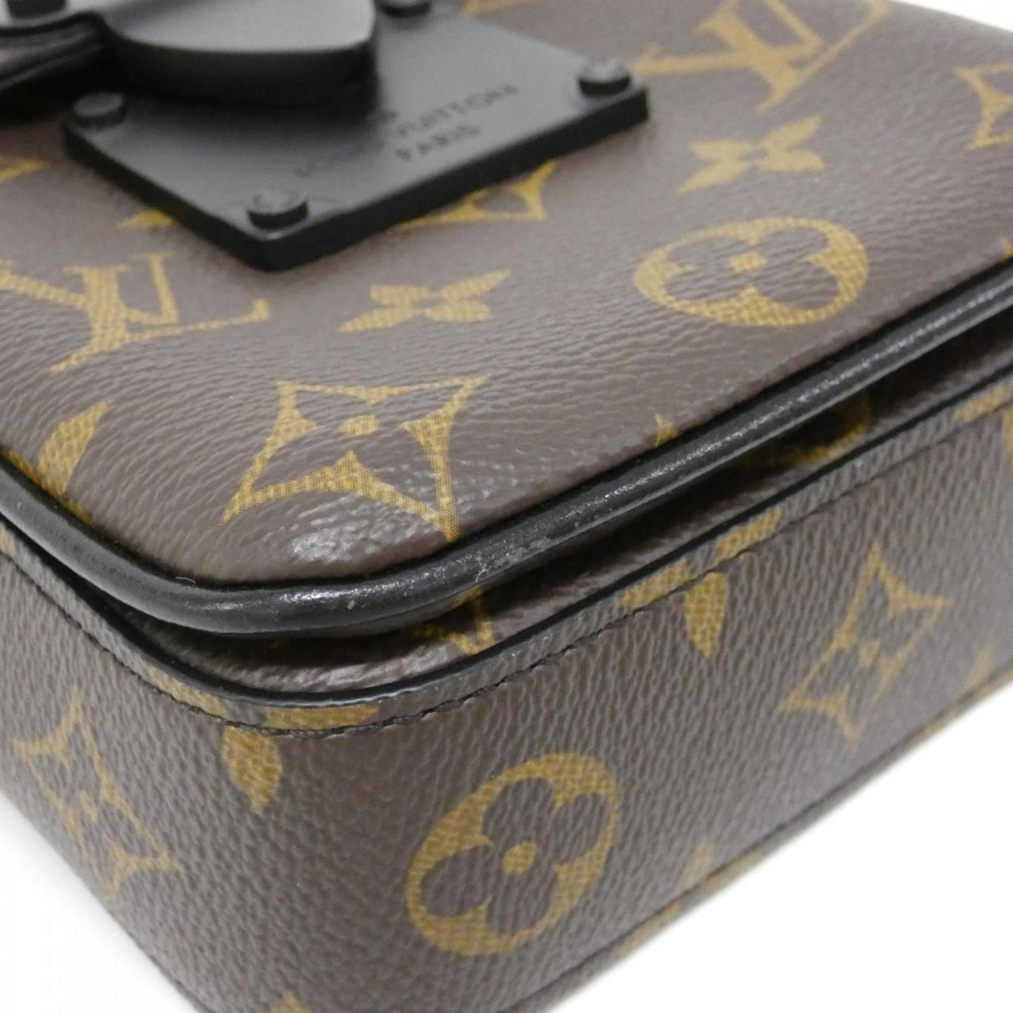 Louis Vuitton Monogram Macassar S-Lock Vertical Wearable Wallet M81522 Shoulder Bag