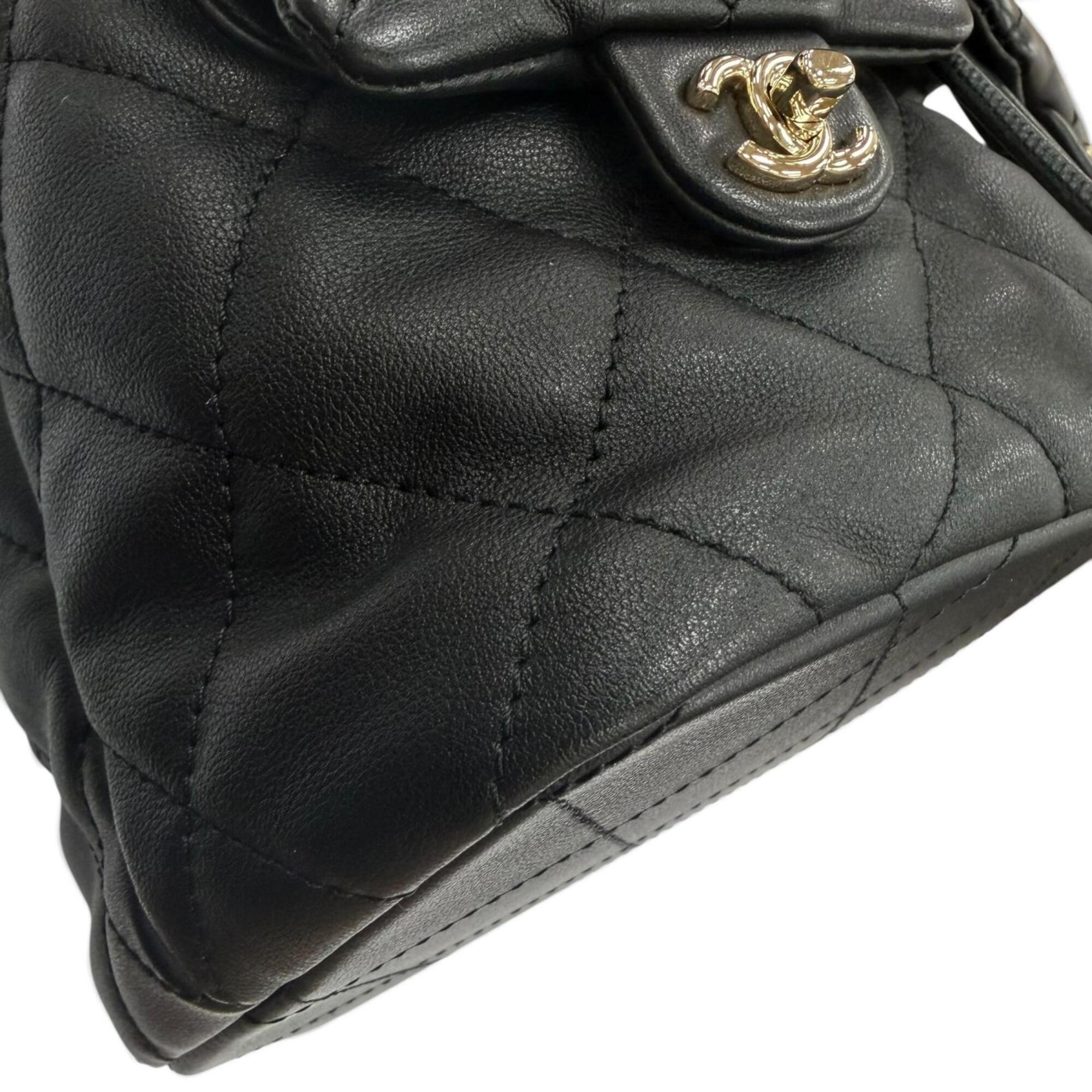 CHANEL AS4342 Matelassé Coco Mark Two-Pocket Calfskin Backpack/Daypack, Black with Gold Hardware, Made in Italy, Women's, Box and Dust Bag — New - Store Return
