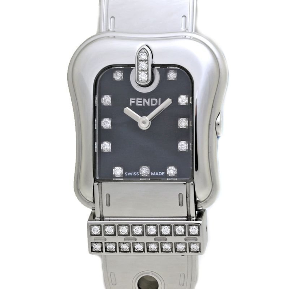 FENDI B-FENDI 3800L Diamond Stainless Steel Ladies Watch 39776 — Very Good