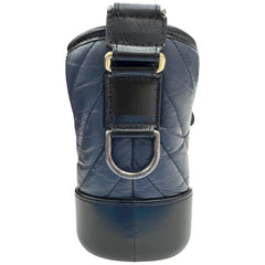 CHANEL Gabrielle de Small Hobo V-stitch Chevron Calfskin Shoulder Bag for Women (Navy/Black) — New - Store Return