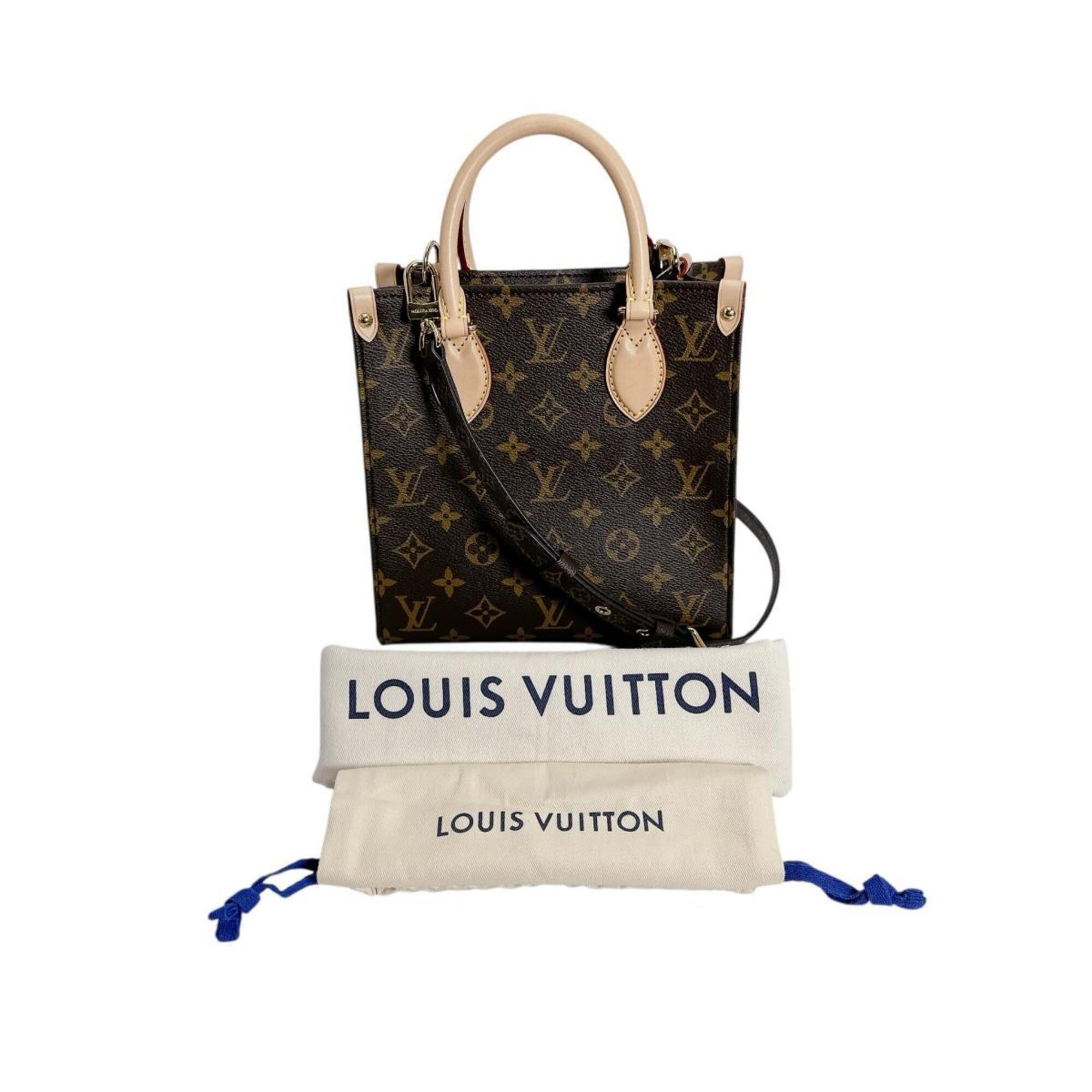 Louis Vuitton LOUIS VUITTON Handbag Sac Plat BB Monogram Canvas M46265 Brown — New - Store Return