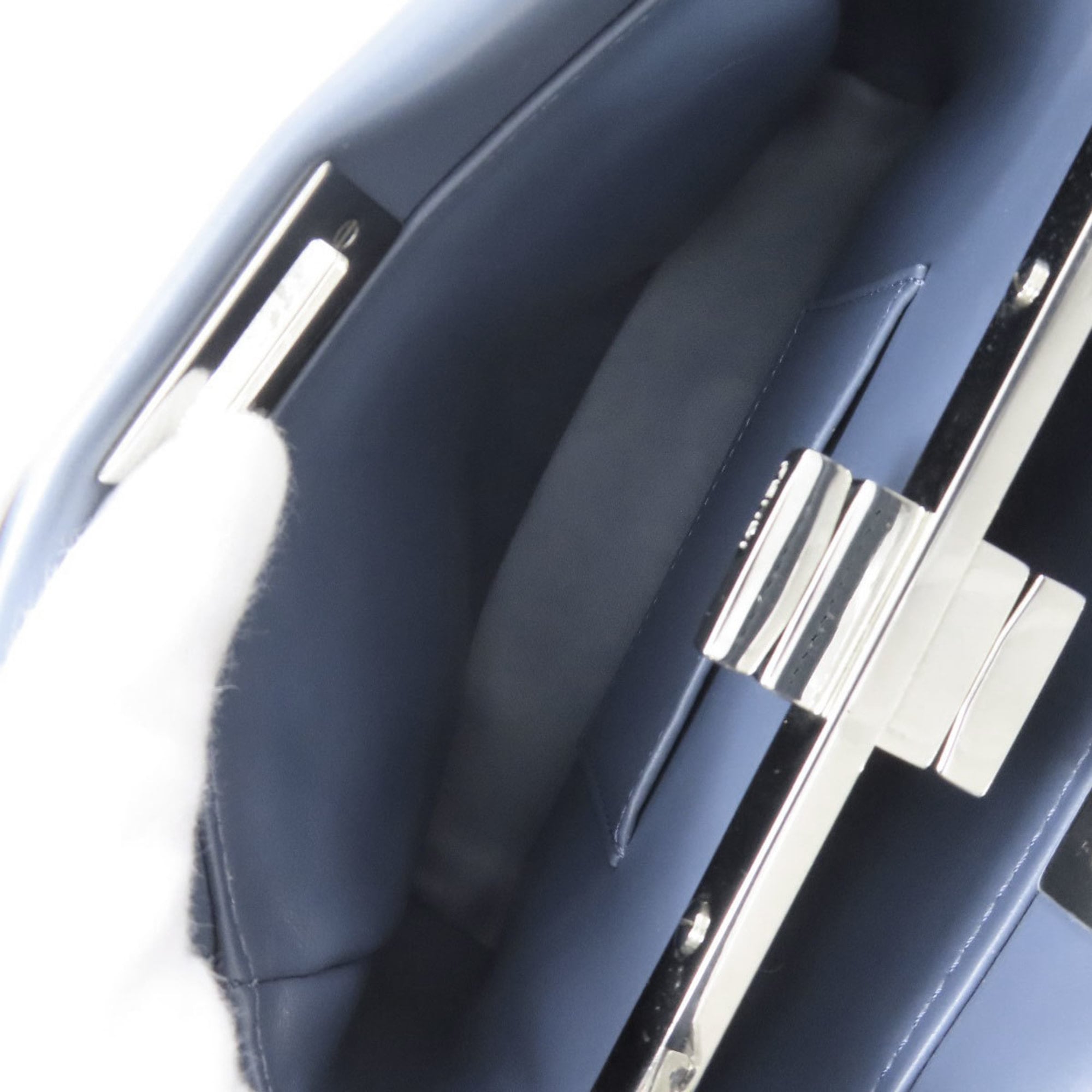 Fendi Peekaboo woven 2-way handbag in calfskin for women