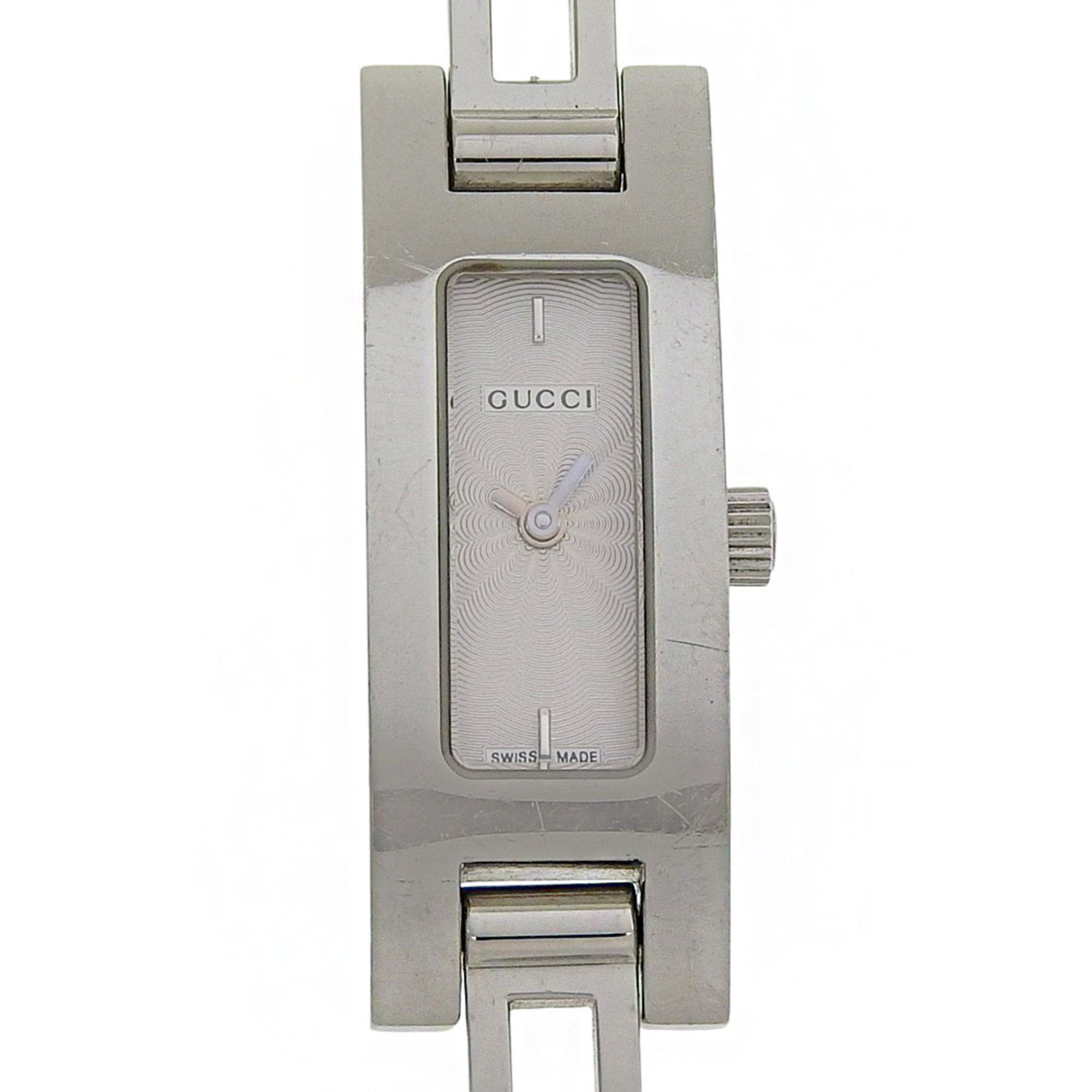 Gucci GUCCI watch 3900L stainless steel quartz analog silver dial women's — Good