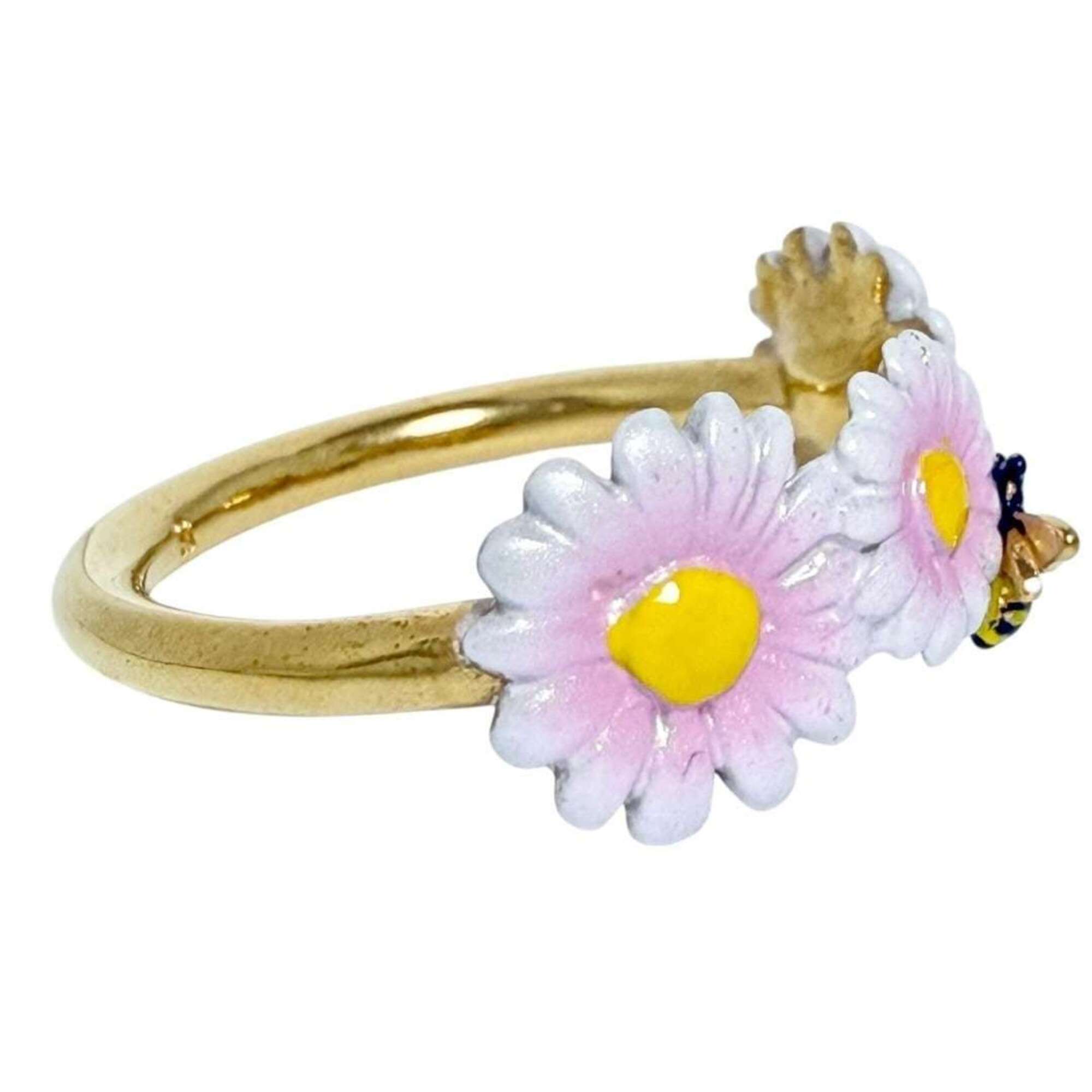 Christian Dior Dior Women's Daisy Flower Ring, Size S (12) — Like New