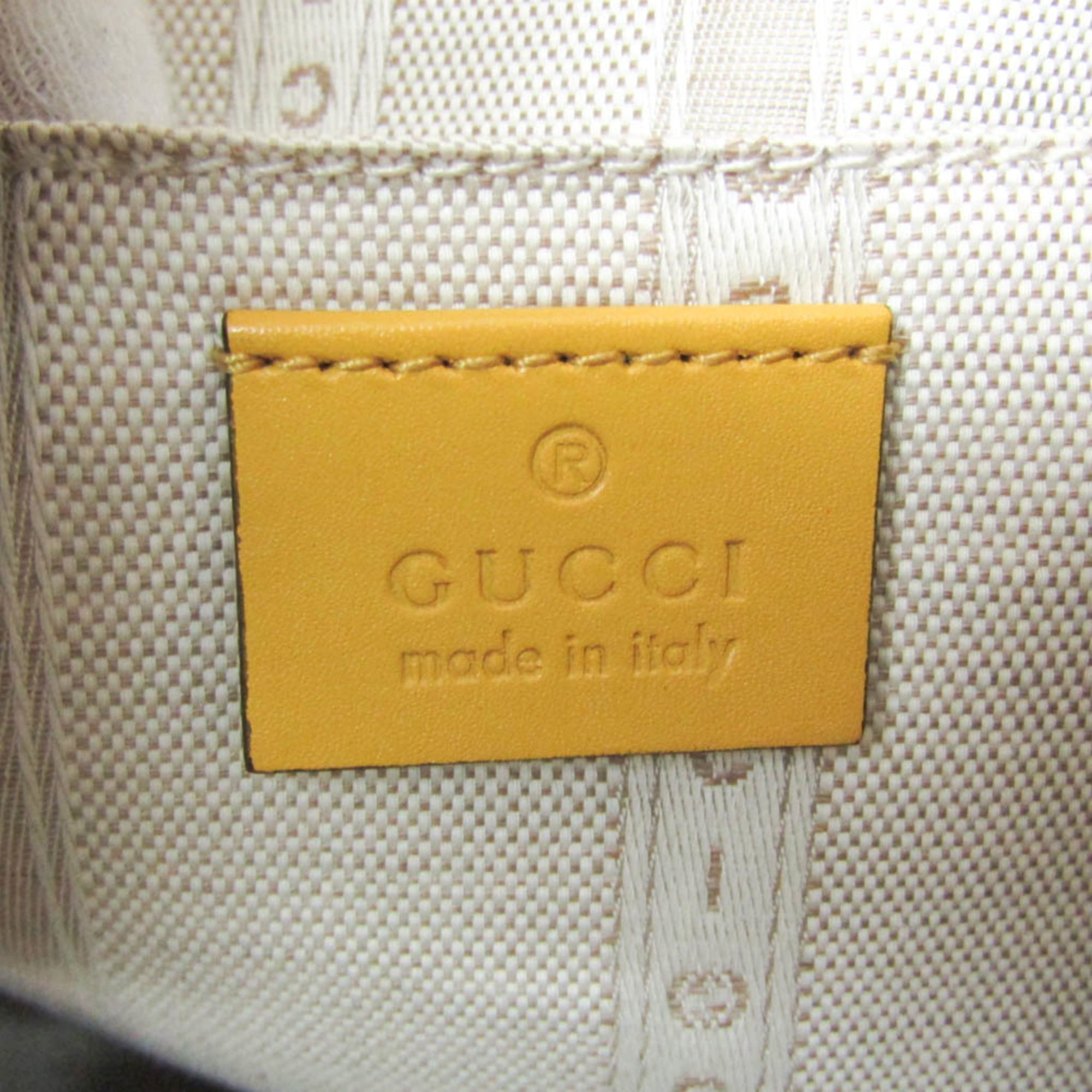 Gucci Bright Diamante 354229 Women's Leather Handbag,Shoulder Bag Yellow — Like New