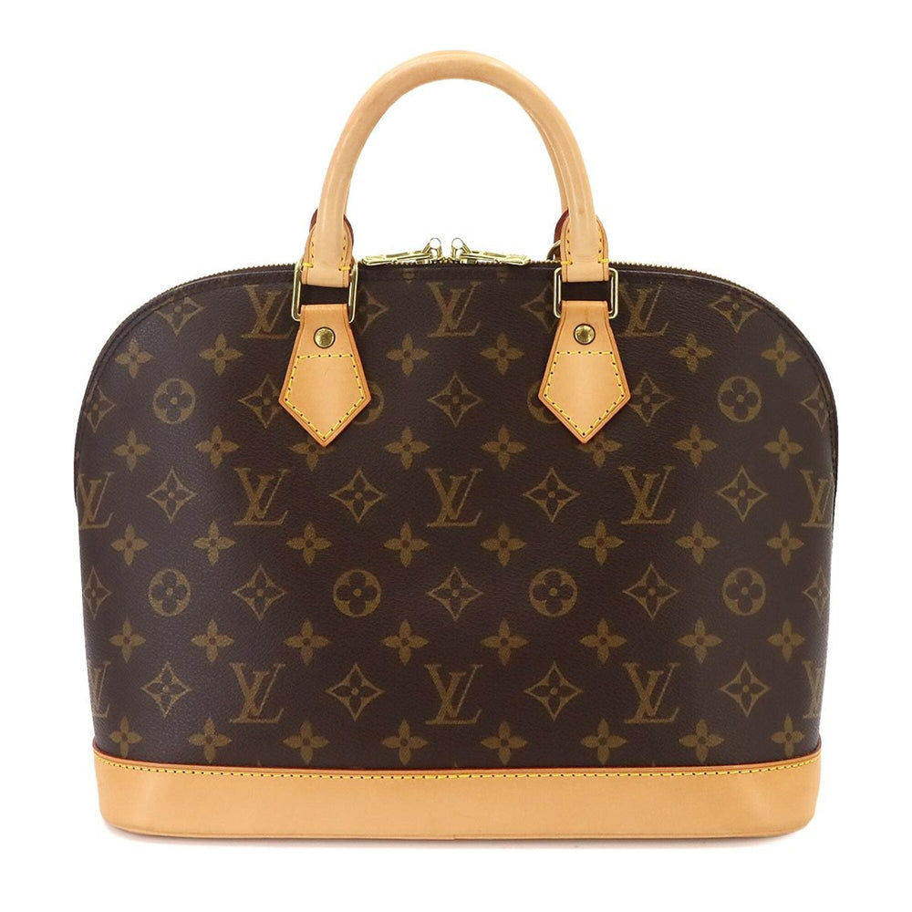 Louis Vuitton Monogram Alma Handbag, Brown, M51130, Gold Hardware — Like New