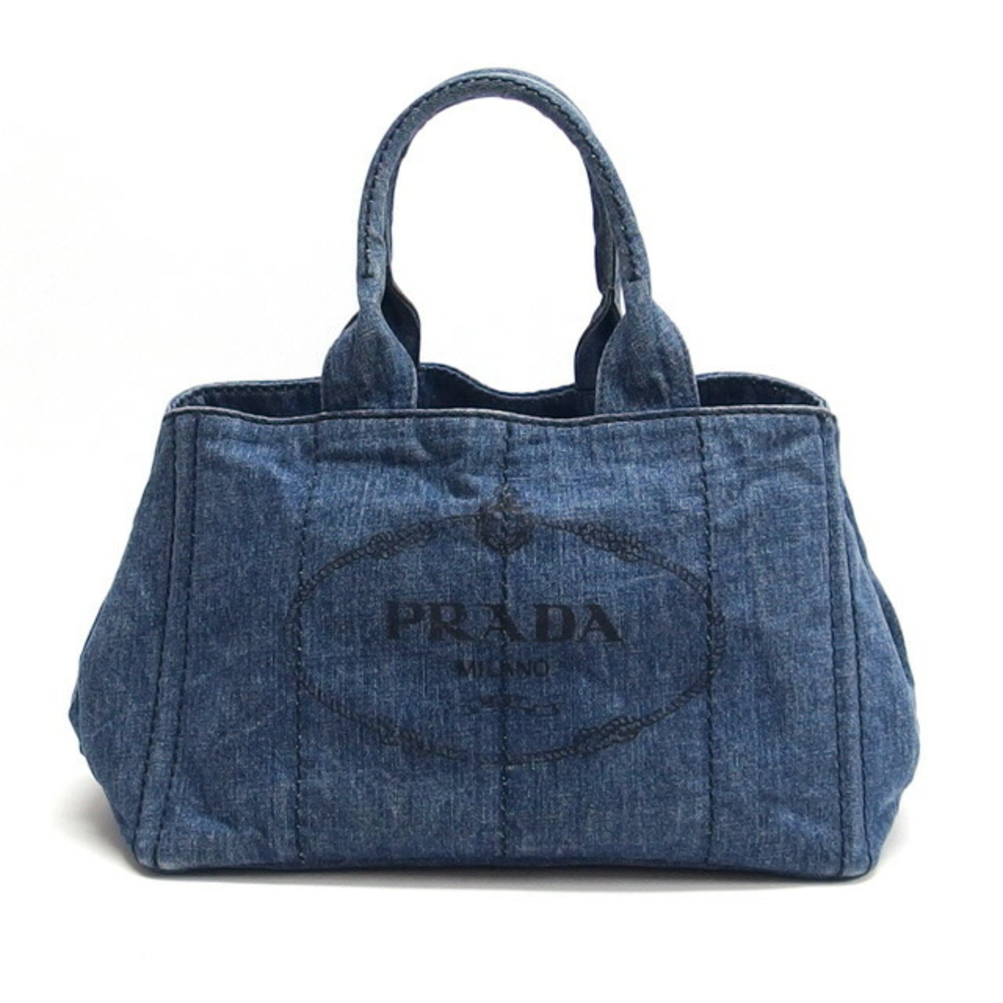 Prada Canapa Tote Bag, Medium, Avio (Indigo)