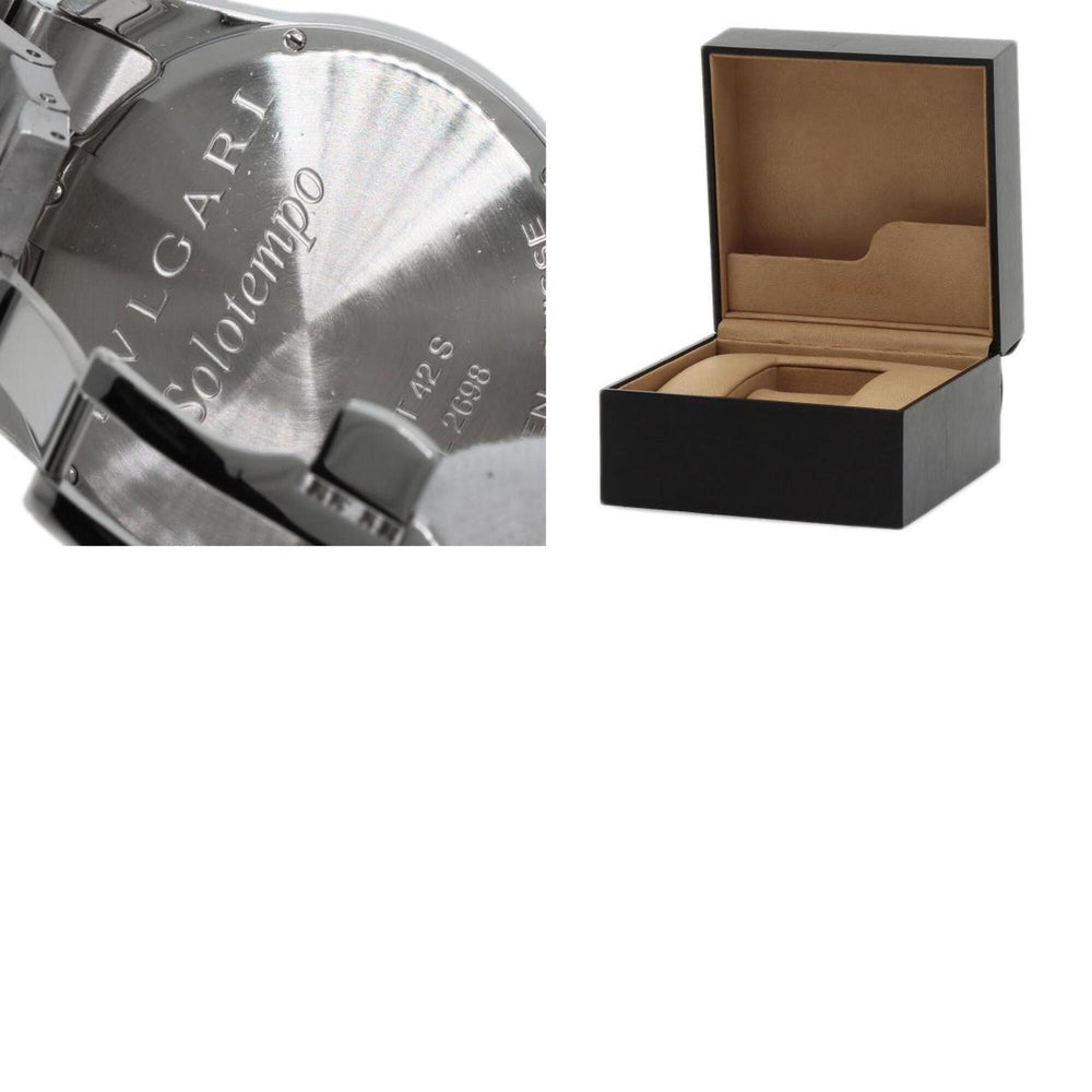 BVLGARI ST42SS Solotempo Watch Stainless Steel SS Men's — Very Good