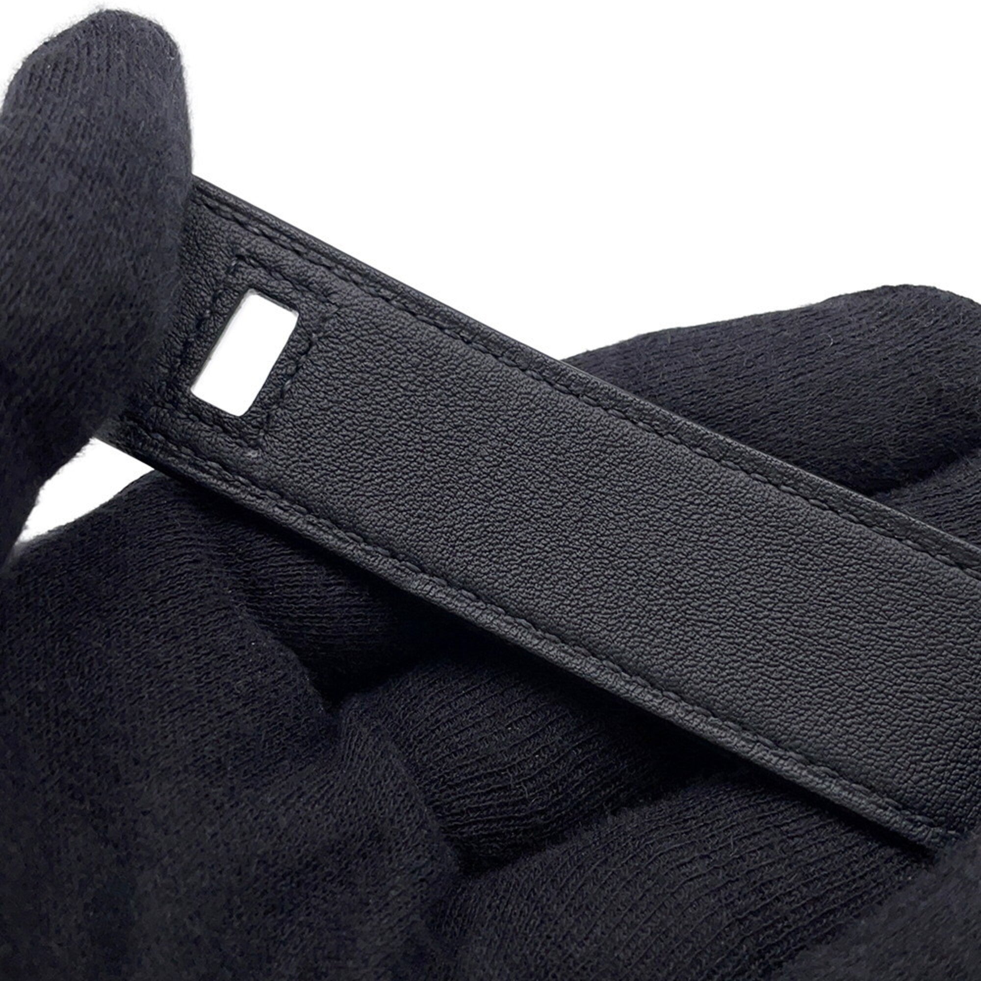 Hermes Hermès Kelly Twist Bracelet, PM, Black/Swift, B Stamp, Size T2, Black, Sold — Like New