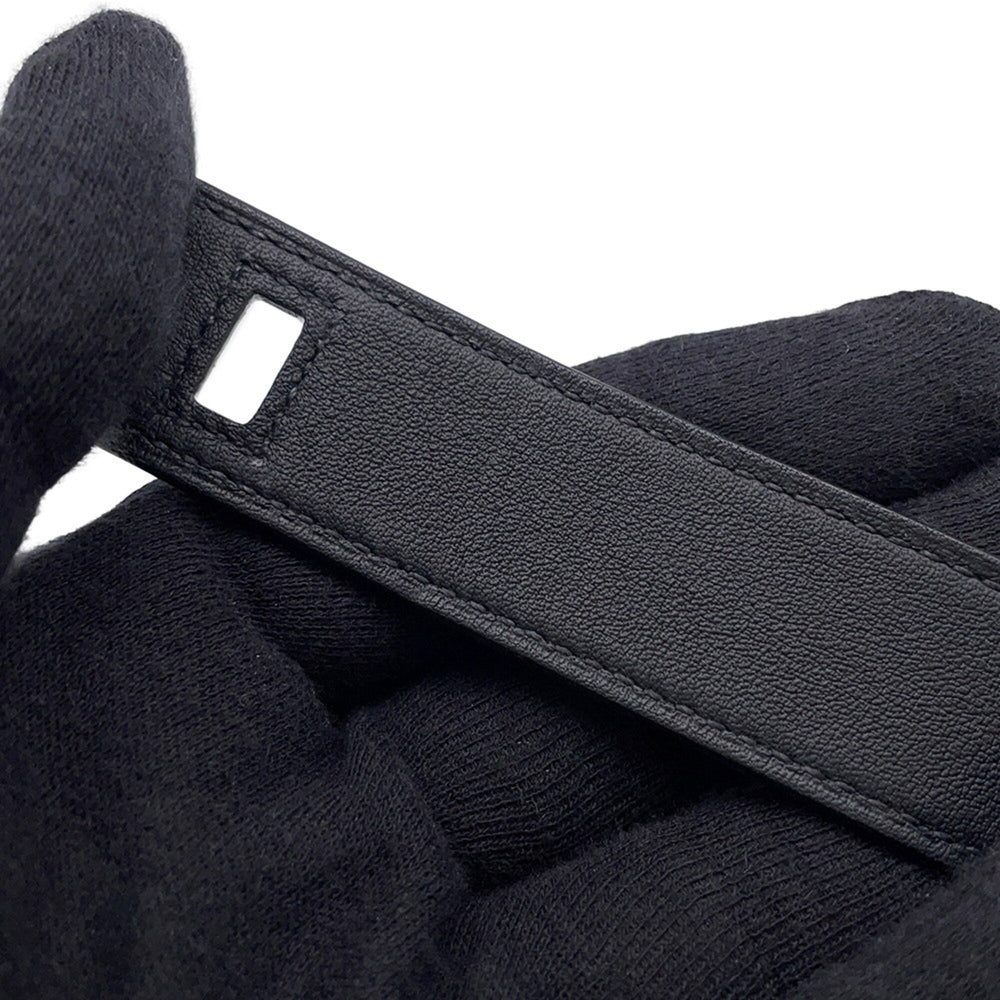 Hermes Hermès Kelly Twist Bracelet, PM, Black/Swift, B Stamp, Size T2, Black, Sold — Like New