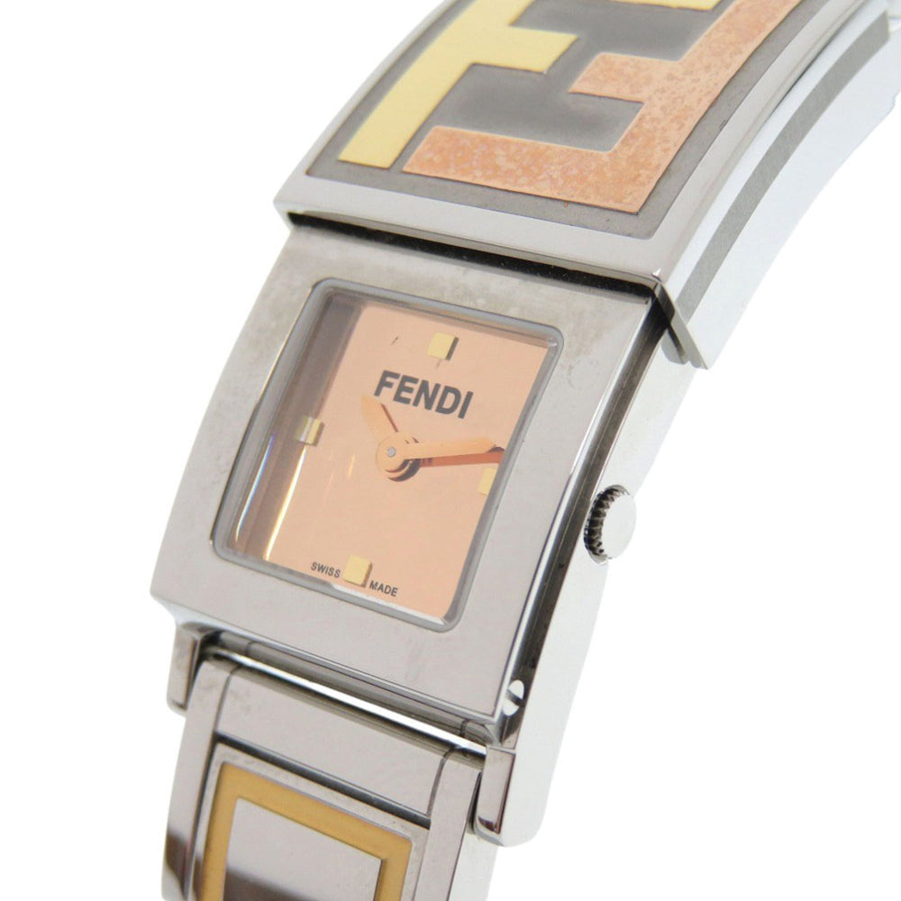 Fendi Secret 2 Time Zone 5500L Stainless Steel Gold Quartz Watch 1915 FENDI — Good