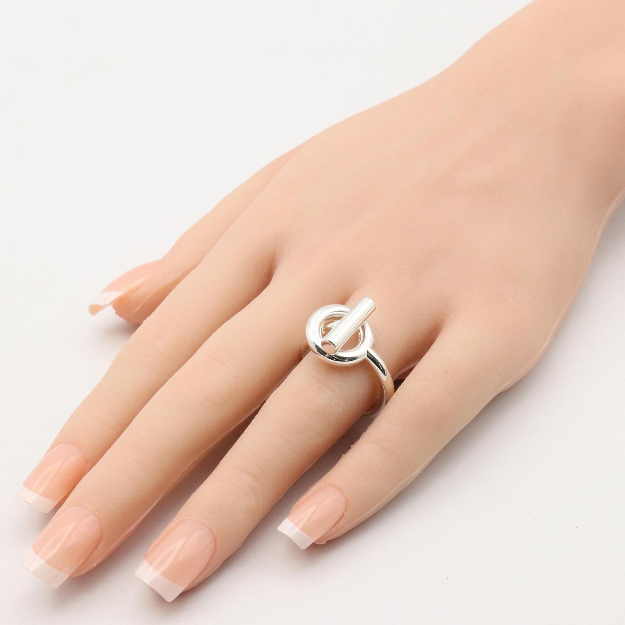 Hermes HERMES Echappé Ring MM - Sterling Silver 925 Jewelry Men's & Women's Tone — Like New