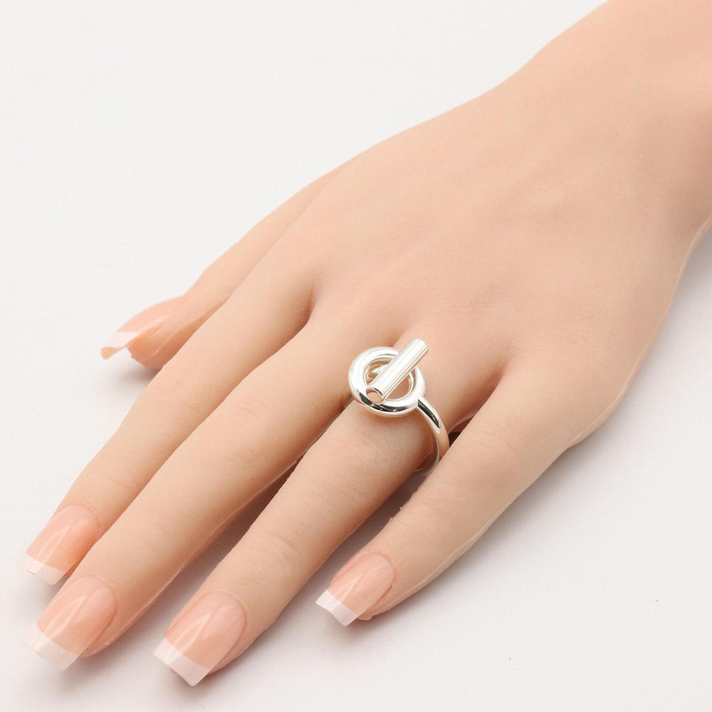 Hermes HERMES Echappé Ring MM - Sterling Silver 925 Jewelry Men's & Women's Tone — Like New