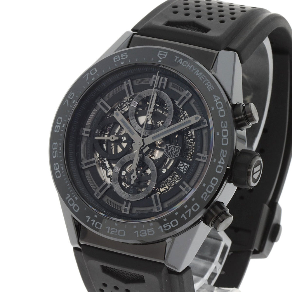 TAG Heuer CAR2A90 Carrera Calibre 01 Watch Ceramic Rubber Men's HEUER — Good