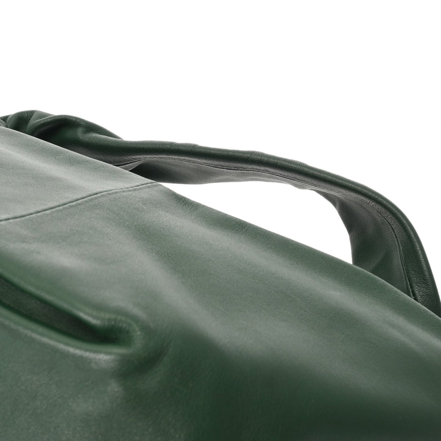 BOTTEGA VENETA Double Knot Green Women's Leather Handbag, A Rank, Pre-owned, Ginzo