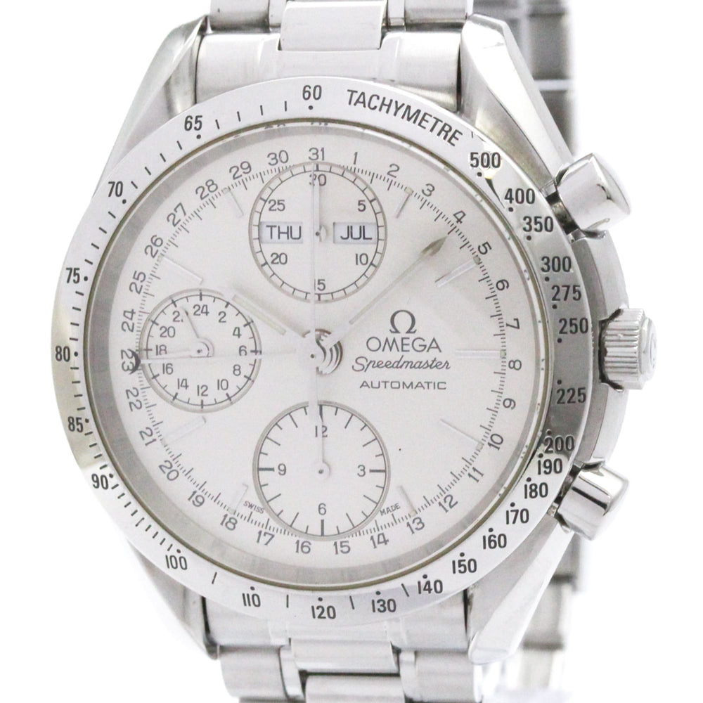OMEGA Speedmaster Triple Date Steel Automatic Watch 3521.30 Polished — Very Good