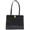 Excellent condition Salvatore Ferragamo Vara Ribbon AU 21 2530 tote bag in black leather with gold hardware. 1237