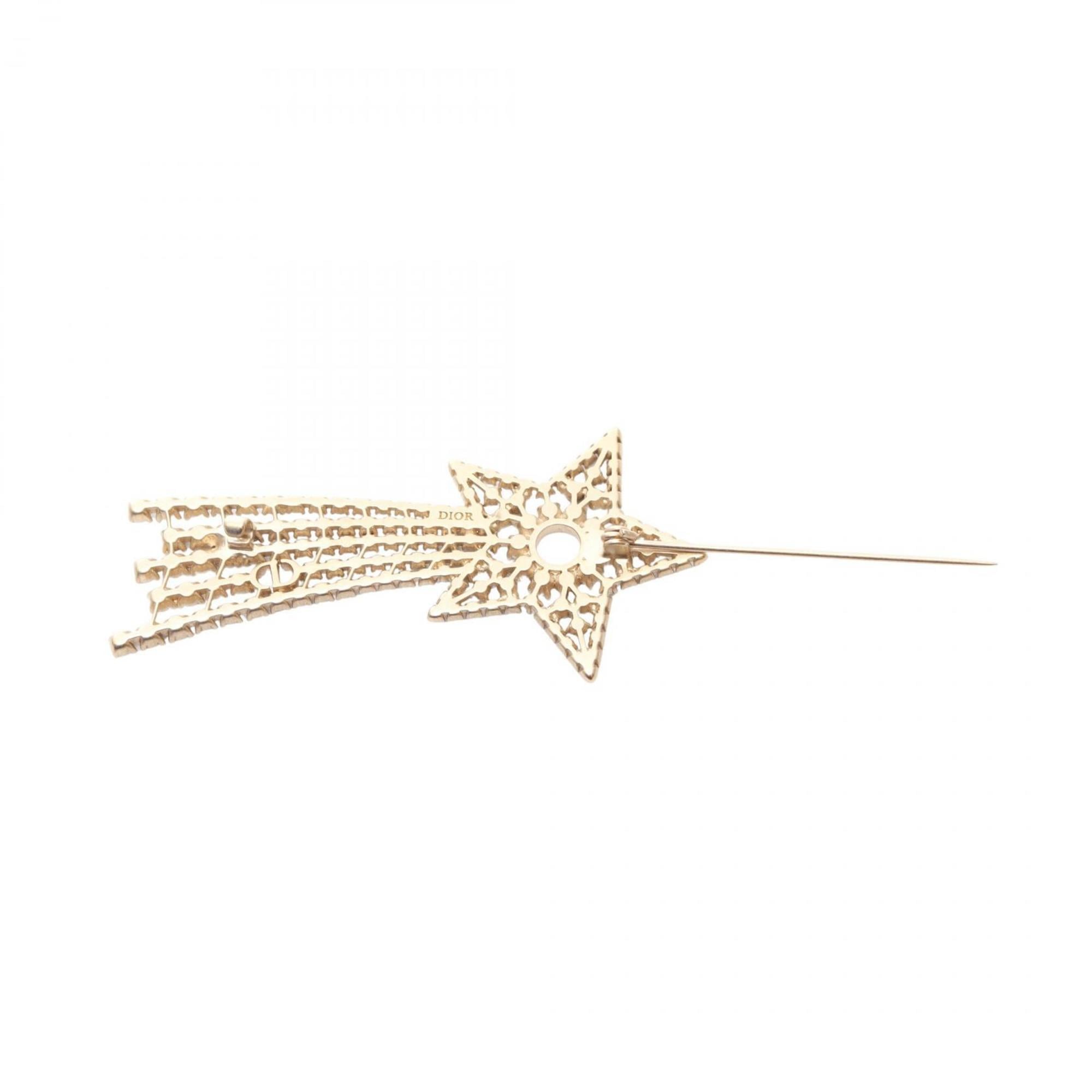 Christian Dior Dior Night Herbarium Brooch with Gold-Plated Rhinestones, Available in Gold and Clear