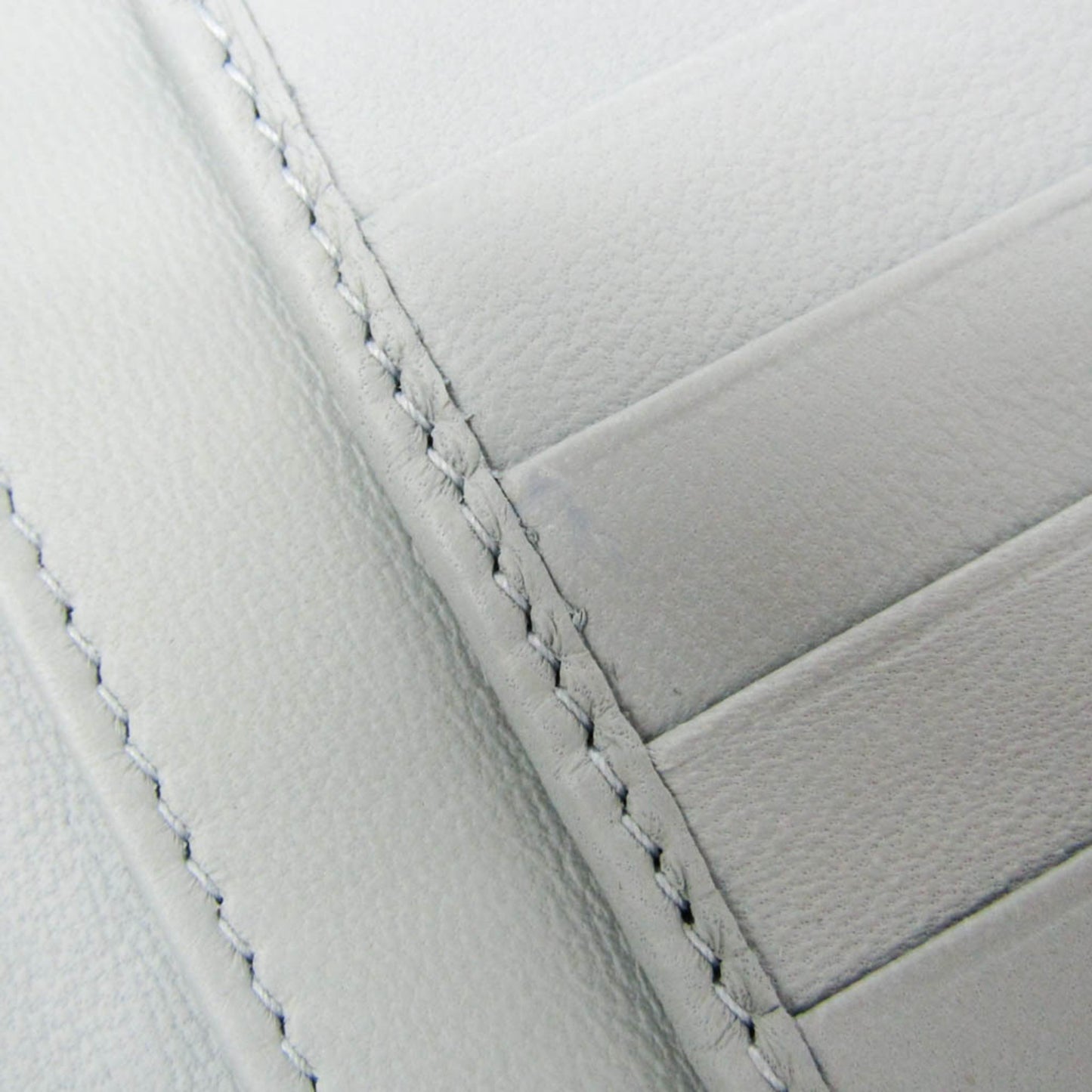 Bottega Veneta Intrecciato Men,Women Leather Long Wallet (bi-fold) Light Blue Gray