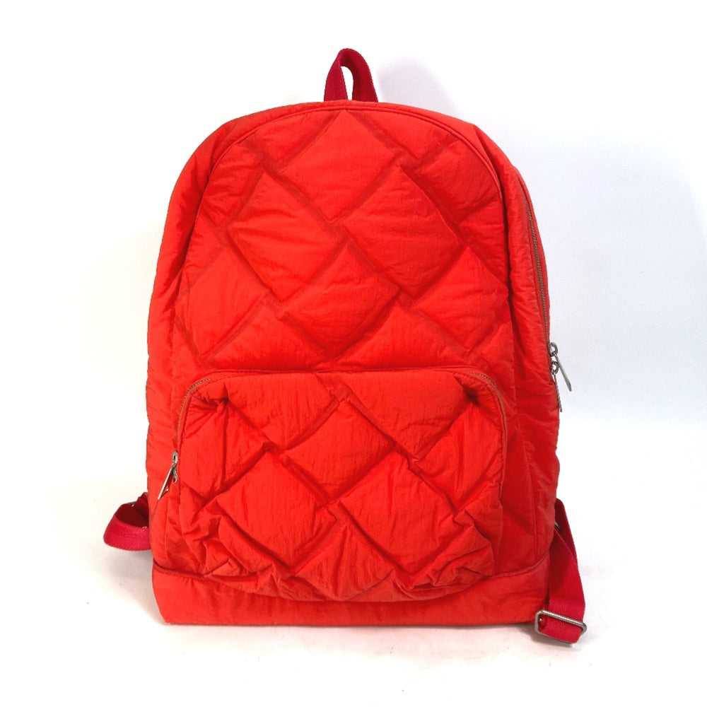 BOTTEGA VENETA 652188 Maxi Intrecciato bag Backpack Tomato Red — Like New