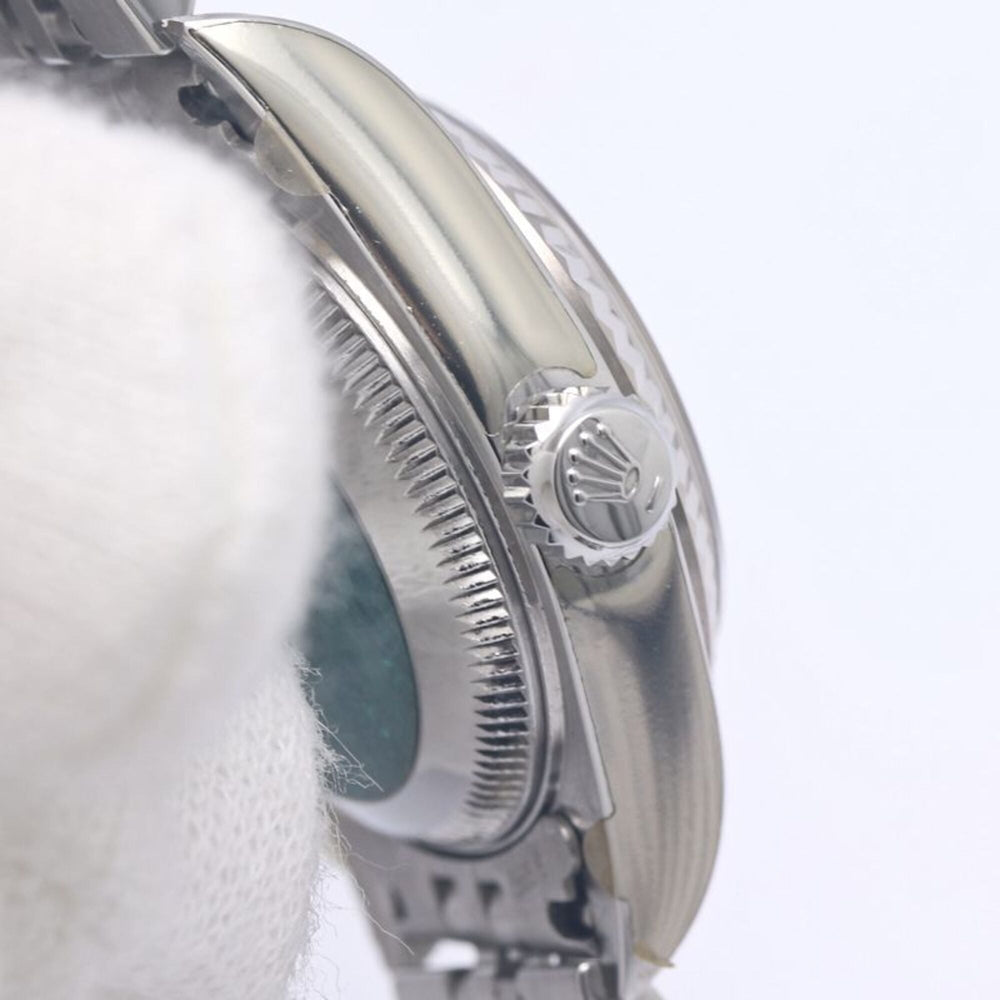 ROLEX Datejust Sapphire 2P 79174 Women's Watch 18K White Gold x Stainless Steel 40301 — Like New