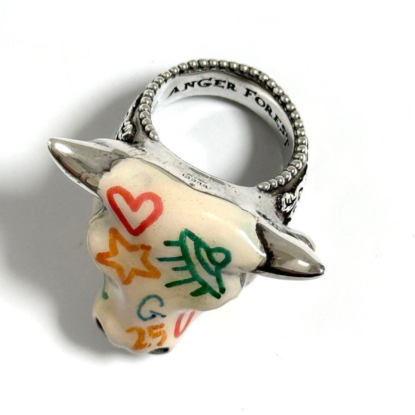 Gucci Men's Anger Forest Bull's Head Ring