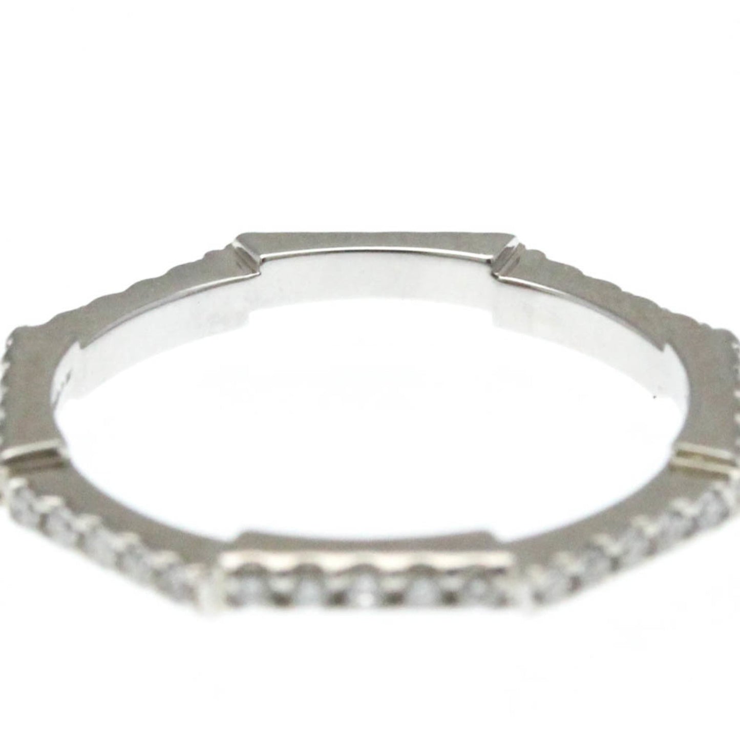 Gucci Link To Love Ring White Gold (18K) Fashion Diamond Band Ring Silver