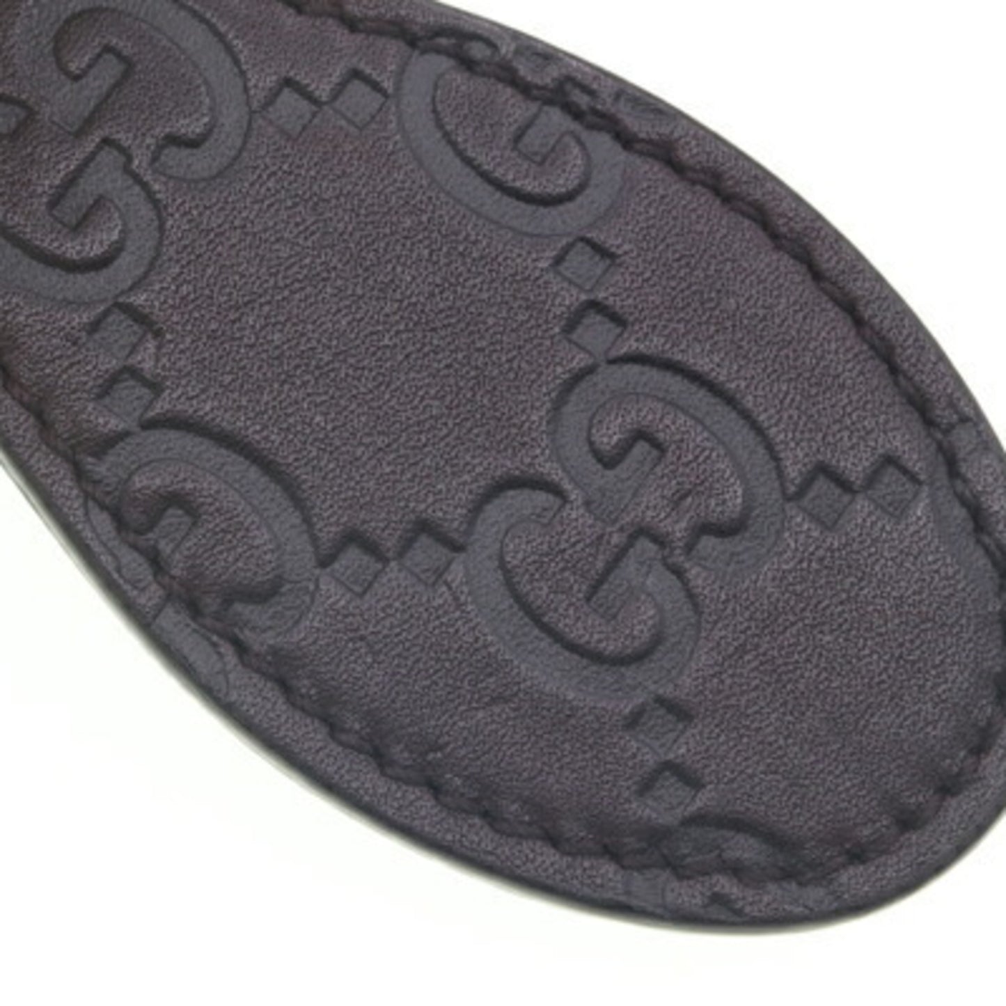 Gucci Money Clip Guccissima 199928 Dark Brown Leather Bill Wallet for Men