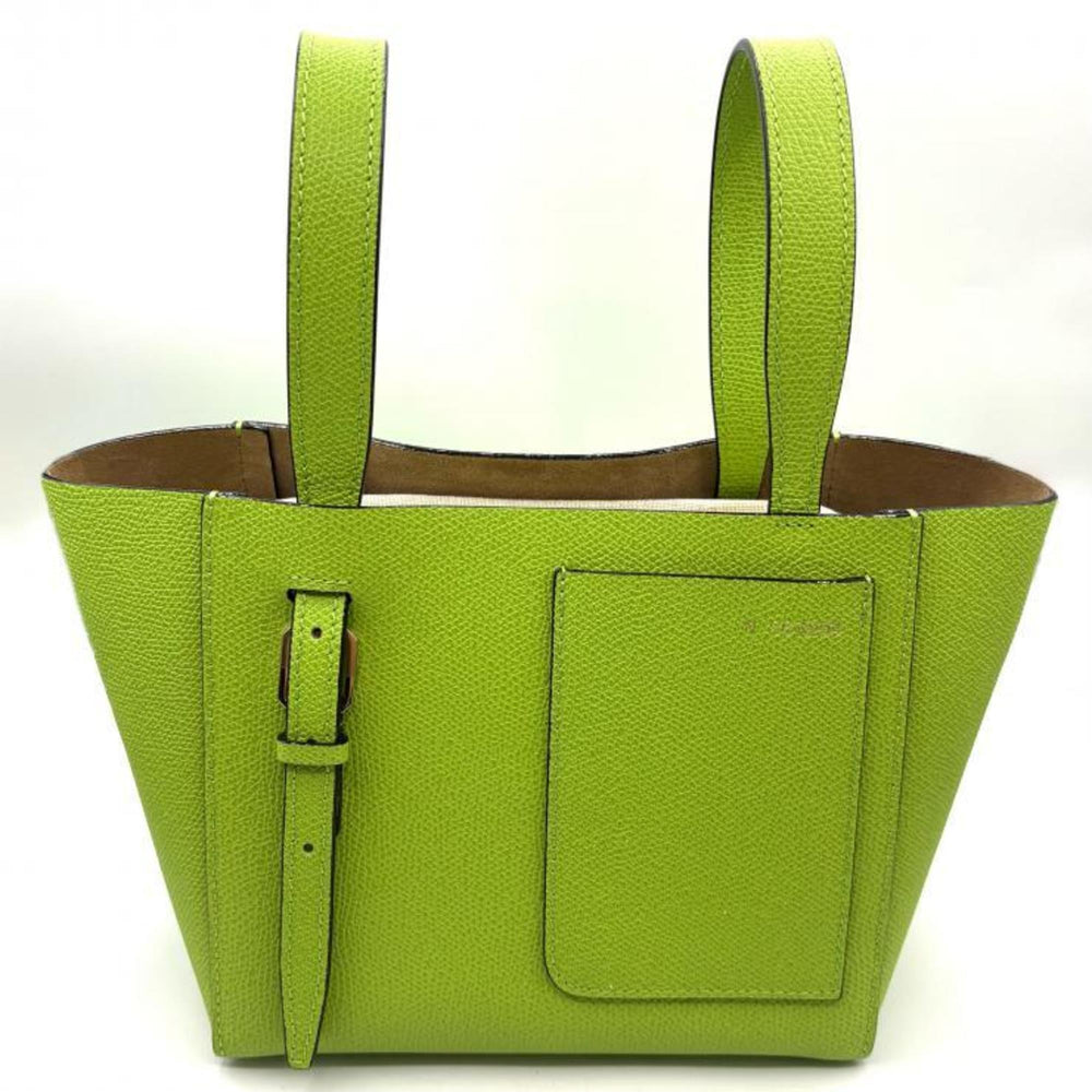 Valextra Bucket Micro Shoulder Bag, Apple Green (WBSF0090028LOCTFVE) — Like New