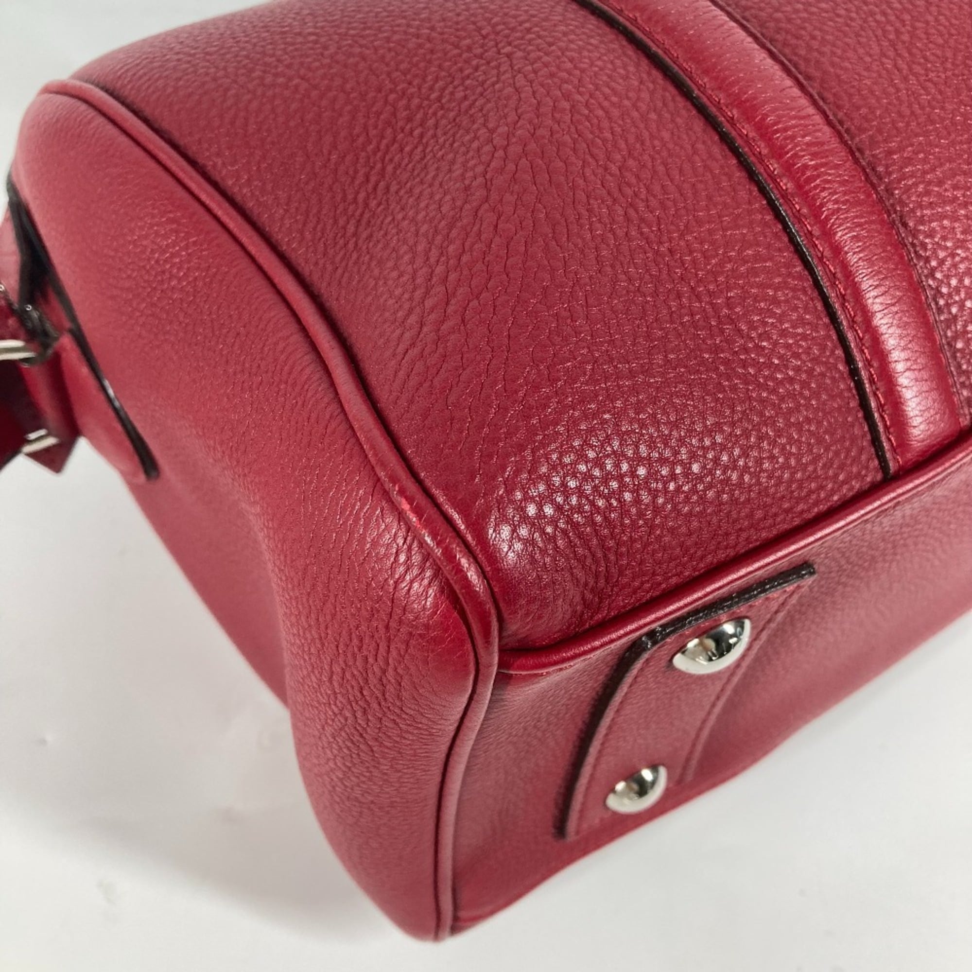LOUIS VUITTON M94341 Parnassus SC Bag PM Boston Shoulder Handbag Women's Cherry Red MO-240728-1 — Like New