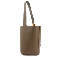 Loewe Pebble Bucket Bag Medium Shoulder Handbag Leather Brown AANBBBMX01 Gold Hardware — Like New