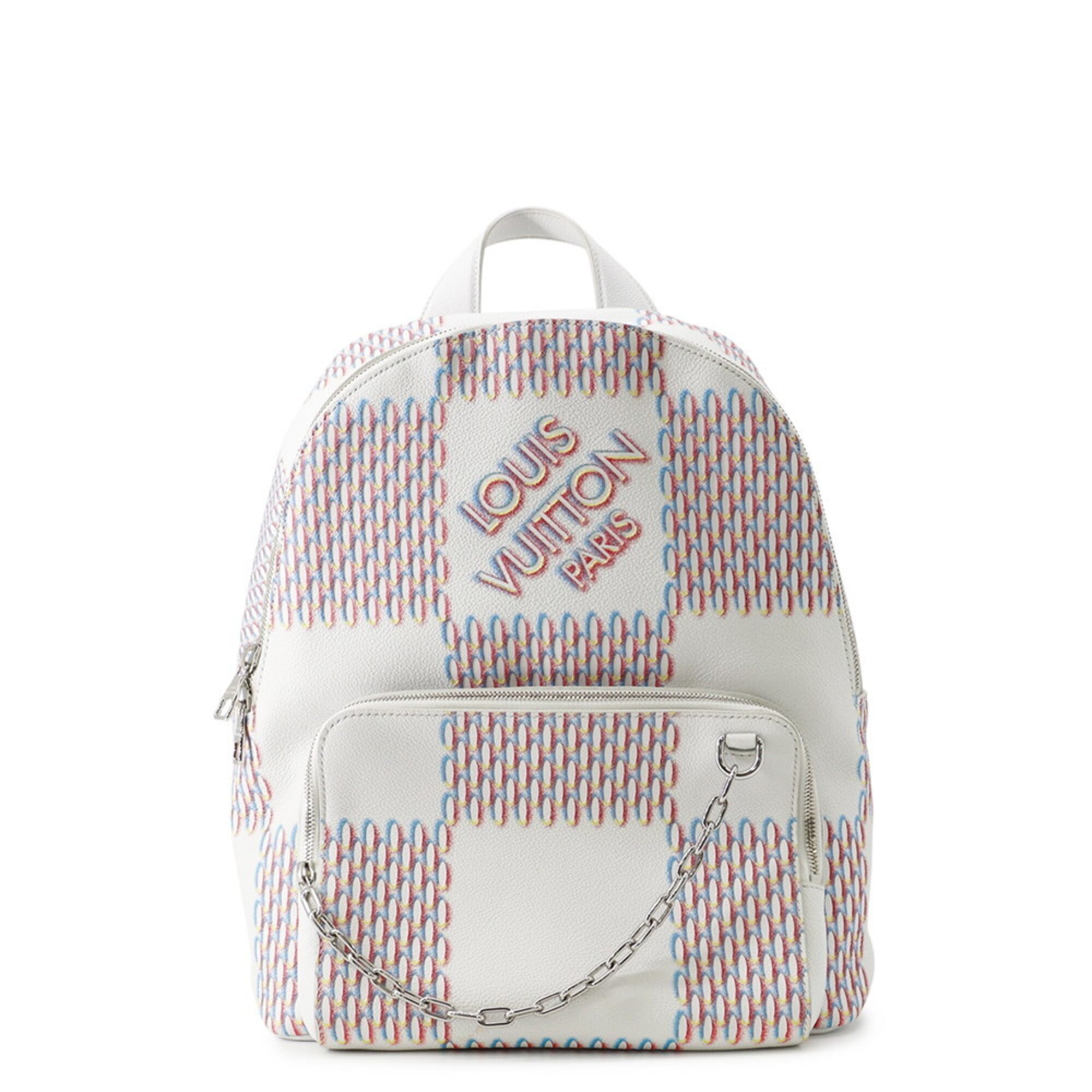 Louis Vuitton Damier Spray Racer Backpack M20664 LOUIS VUITTON Handbag White Men's — Like New