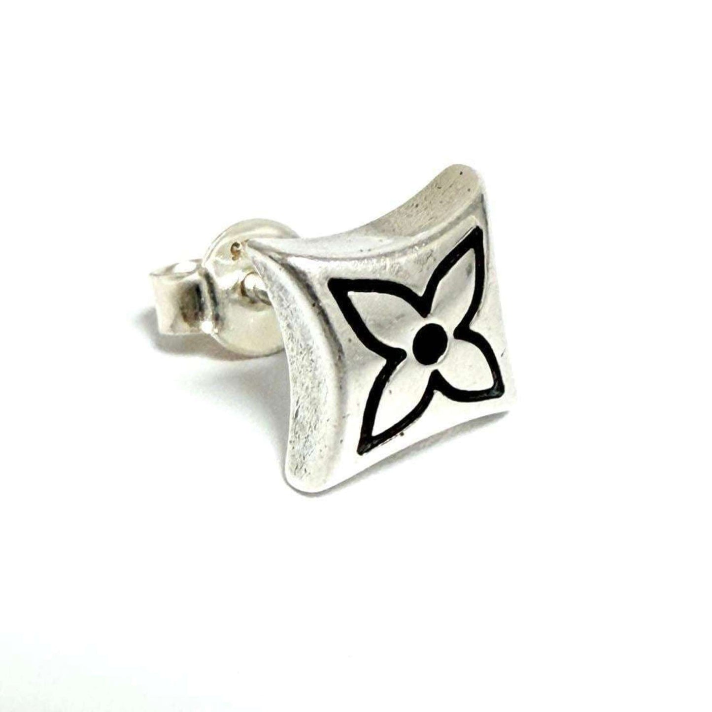 Louis Vuitton Men's Sailor Stud Earrings, 925, 1 Piece Only