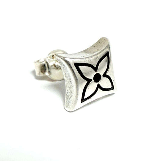 Louis Vuitton Men's Sailor Stud Earrings, 925, 1 Piece Only