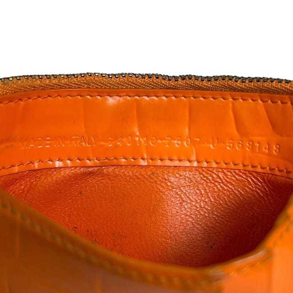 Balenciaga Neo Classic Coin Case ec-24249 Orange 640110 Leather Purse 7507 U 568148 BALENCIAGA Mini Wallet for Men and Women