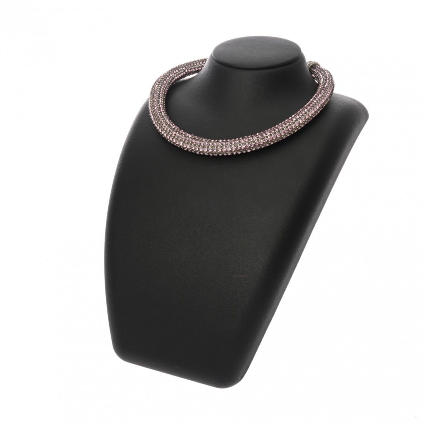 CHANEL Rhinestone Necklace 2017 Model Pink Women's Choker
