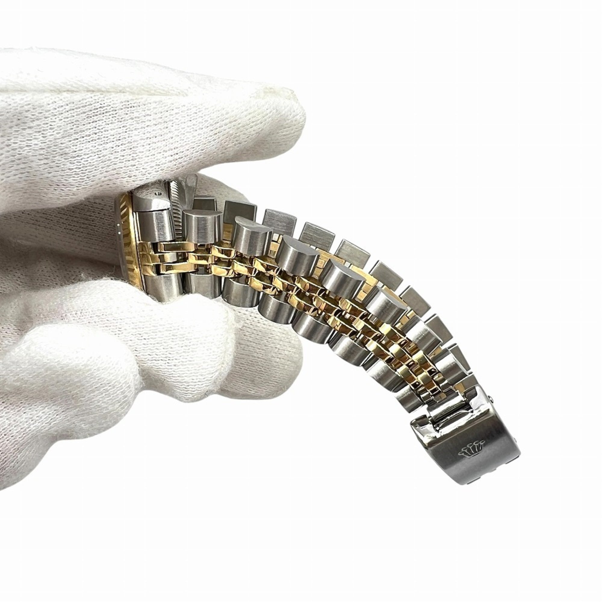 ROLEX Datejust 10P Diamond Stainless Steel 18K Yellow Gold Dial 69173G L-serial Two-tone Automatic Women's Watch — Very Good