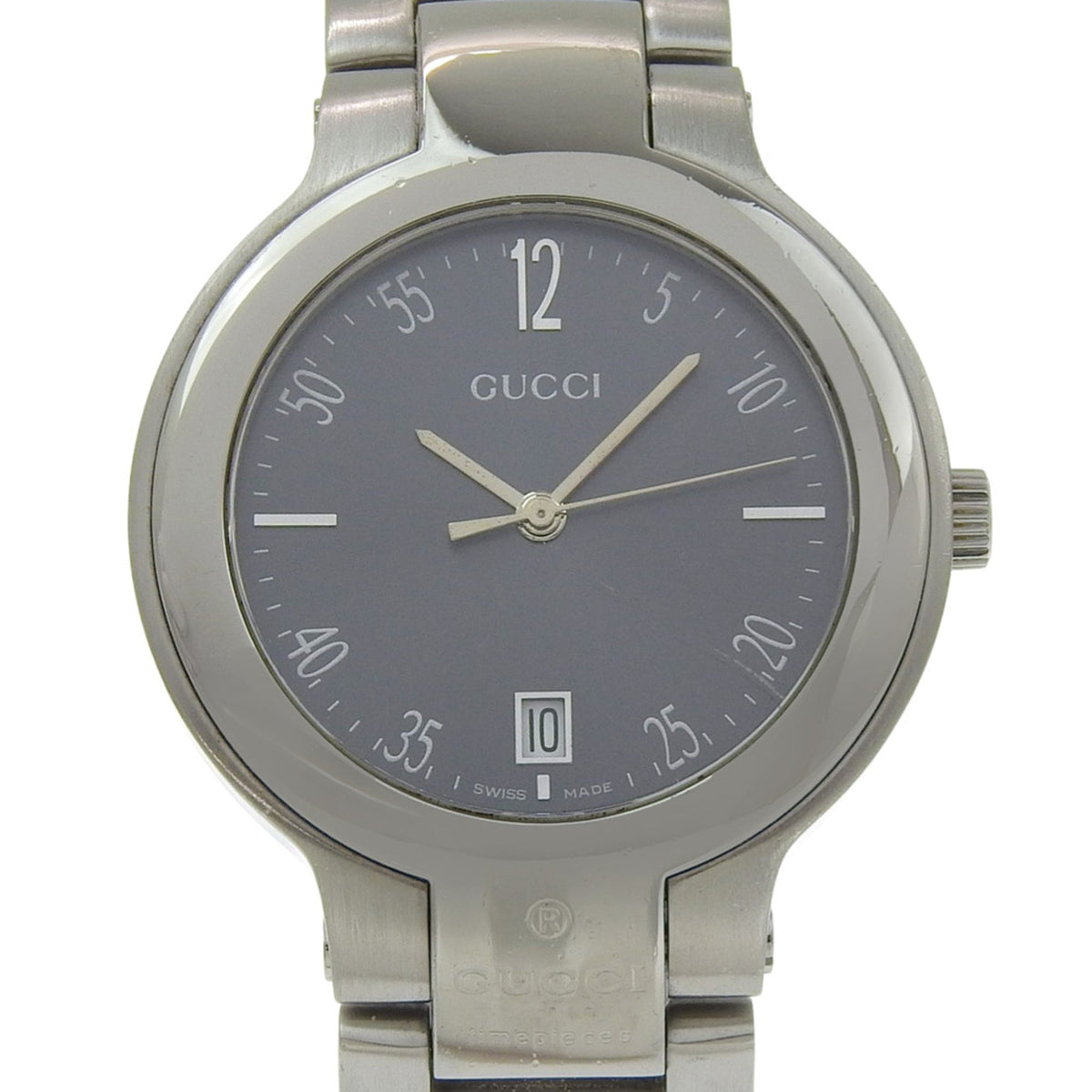 Gucci GUCCI Watch 8900M Stainless Steel Quartz Analog Display Gray Dial Boys' Size — Good