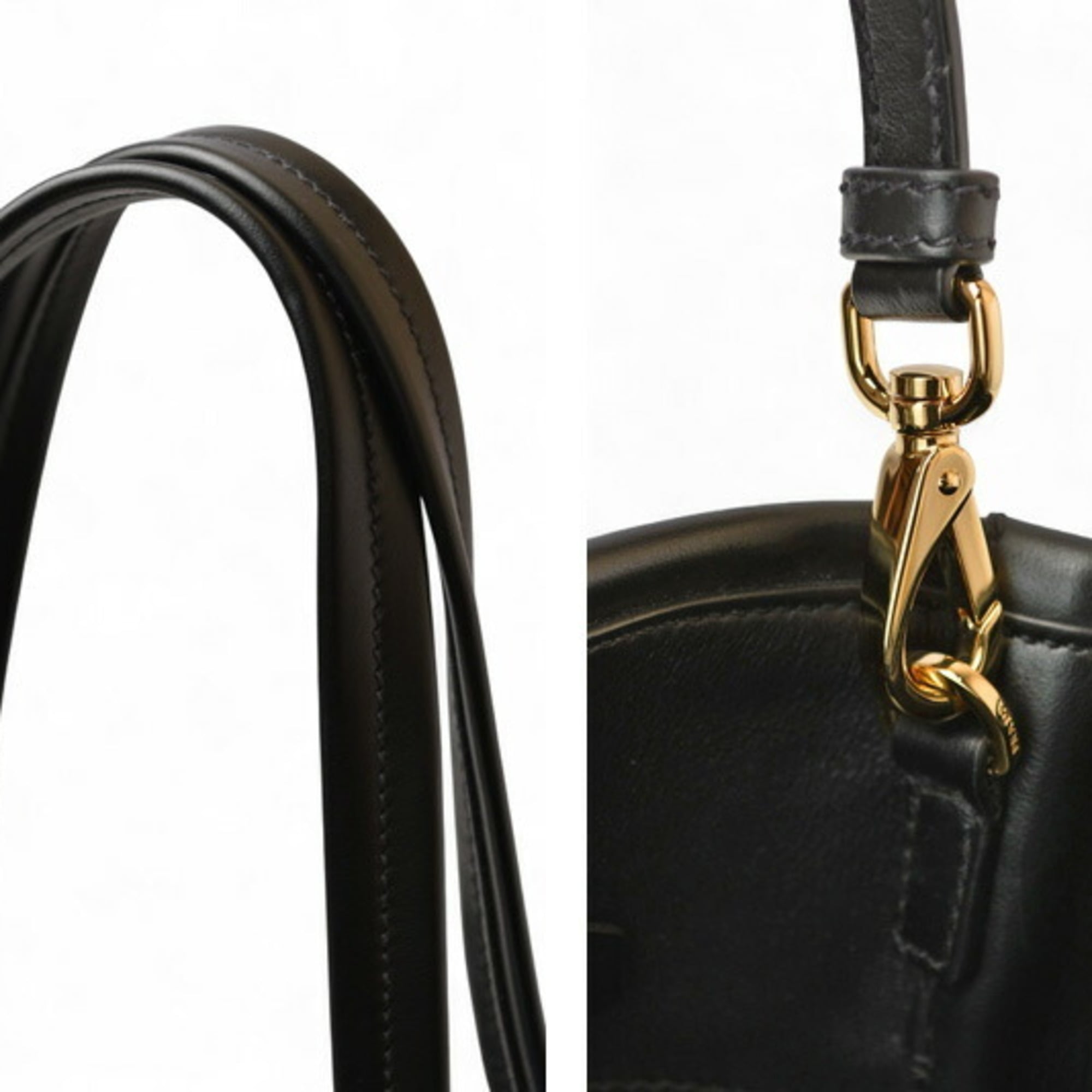 Prada 2-way tote/shoulder bag, 1BG507, in soft calf leather with strap — Like New