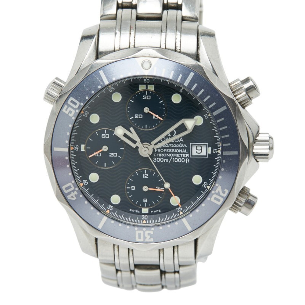 Omega Seamaster 300M Chronograph Watch 2599.80 Automatic (with manual winding) Navy Dial Stainless Steel Men's OMEGA — Good