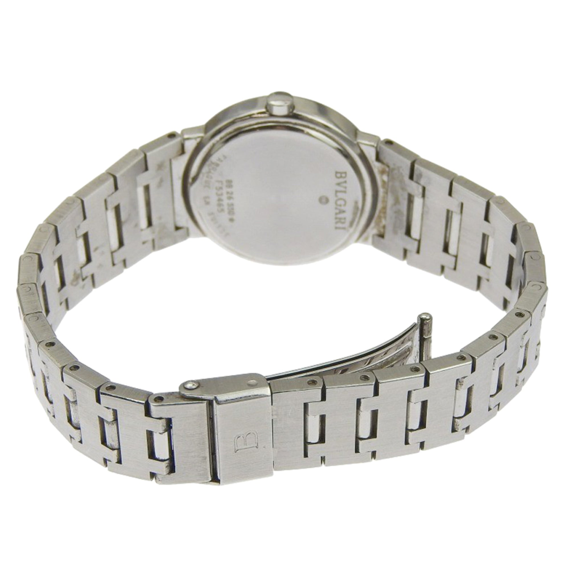 BVLGARI Wristwatch BB26SSD Stainless Steel Quartz Analog Display Black Dial Women's — Good