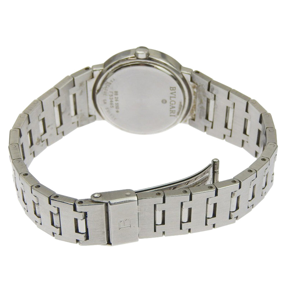 BVLGARI Wristwatch BB26SSD Stainless Steel Quartz Analog Display Black Dial Women's — Good