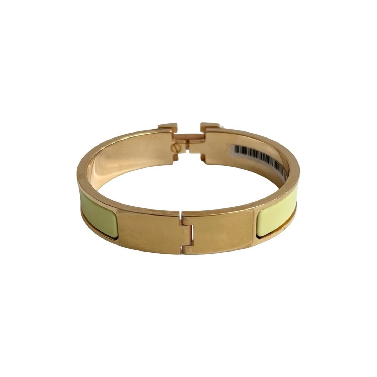 HERMES Click H Bracelet Bangle Women's Accessory Gold Yellow 28420