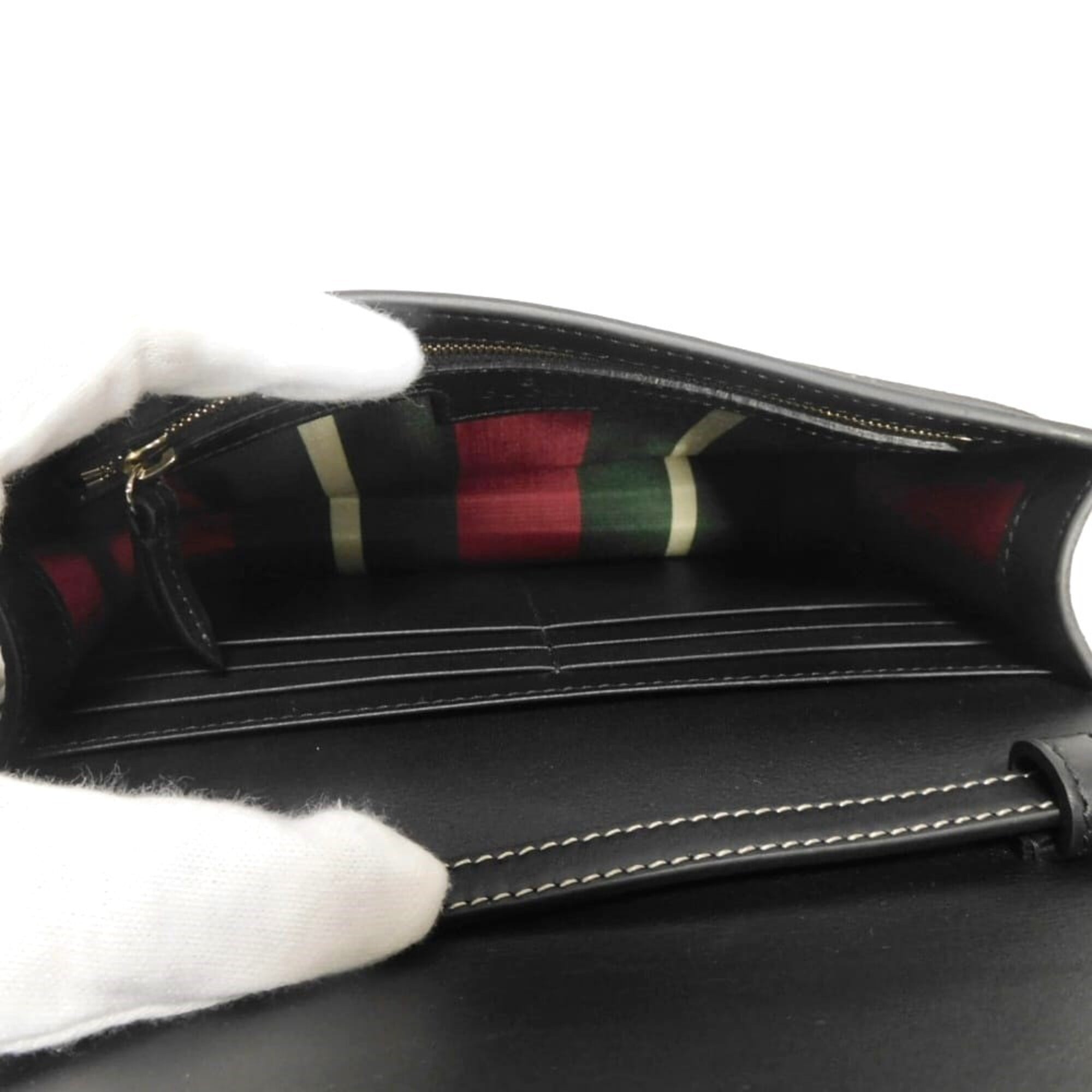 Gucci GUCCI Shoulder Bag GG Emblem Super Calf Black Web 2WAY Supreme Beige 820688 FAD6L 9741 Men's Women's — Like New