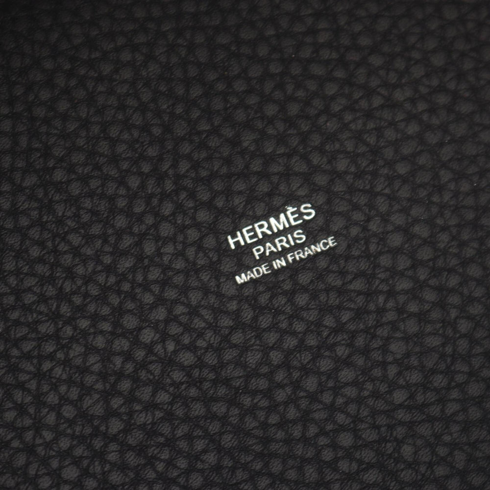 Hermes Picotin Lock PM handbag, leather, Taurillon Clemence women's, navy blue — New - Store Return