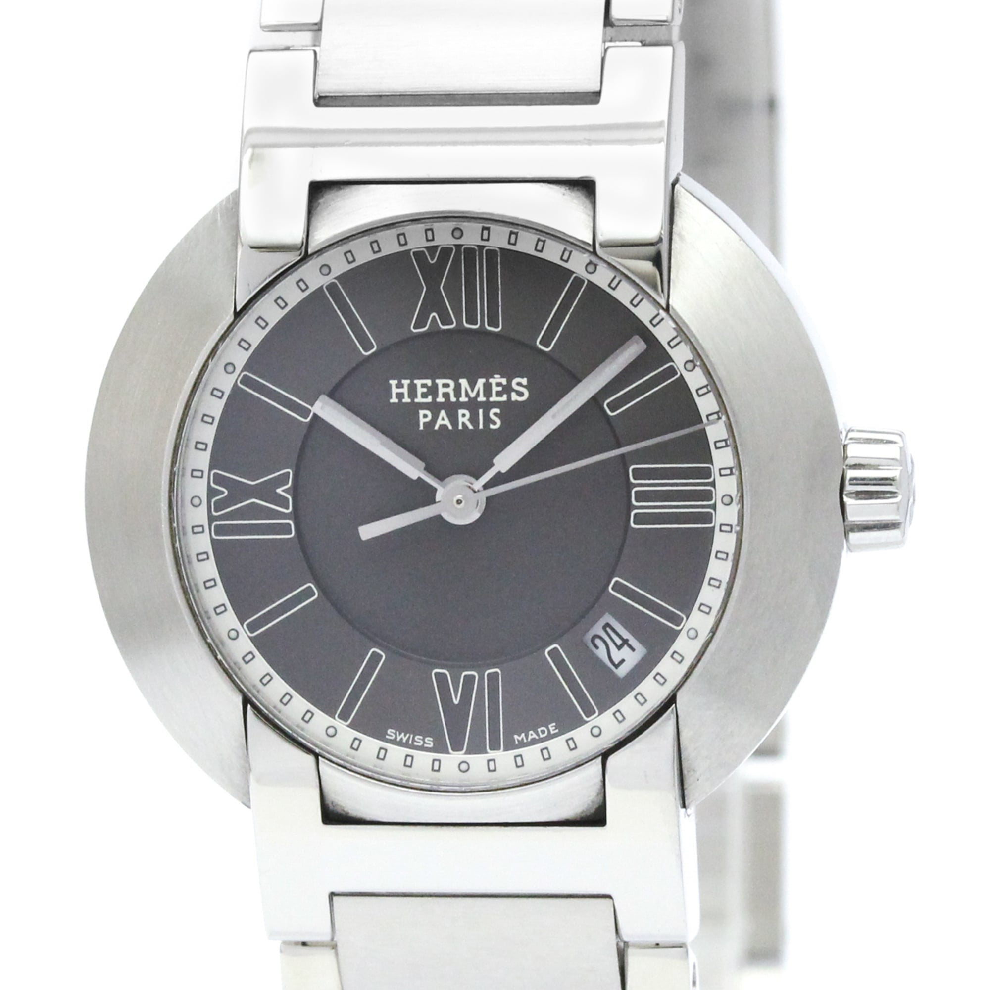 HERMES Nomade Steel Auto Quartz Ladies Watch NO1.210 Polished — Very Good