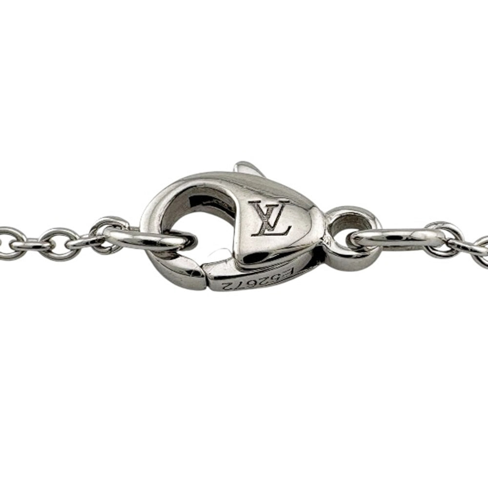 Louis Vuitton Pendant Empreinte Necklace, 18K White Gold, Women's, LOUIS VUITTON — Like New